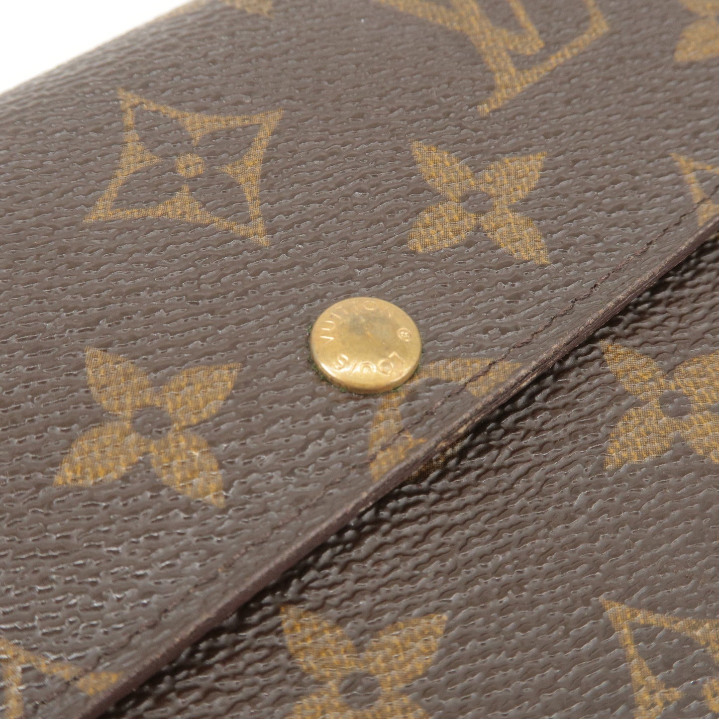Louis Vuitton Pochette Porte Monnaie Credit Monogram Canvas M61725 Brown Wallet
