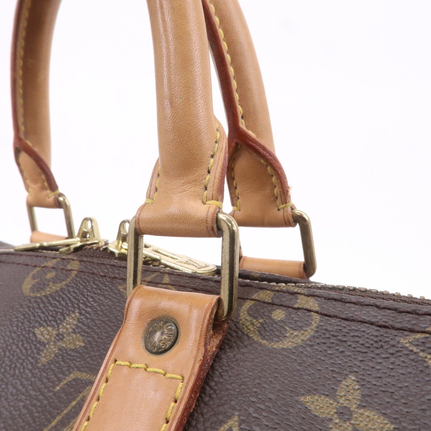 Louis Vuitton Monogram Keep All 45 Boston Bag Brown M41428