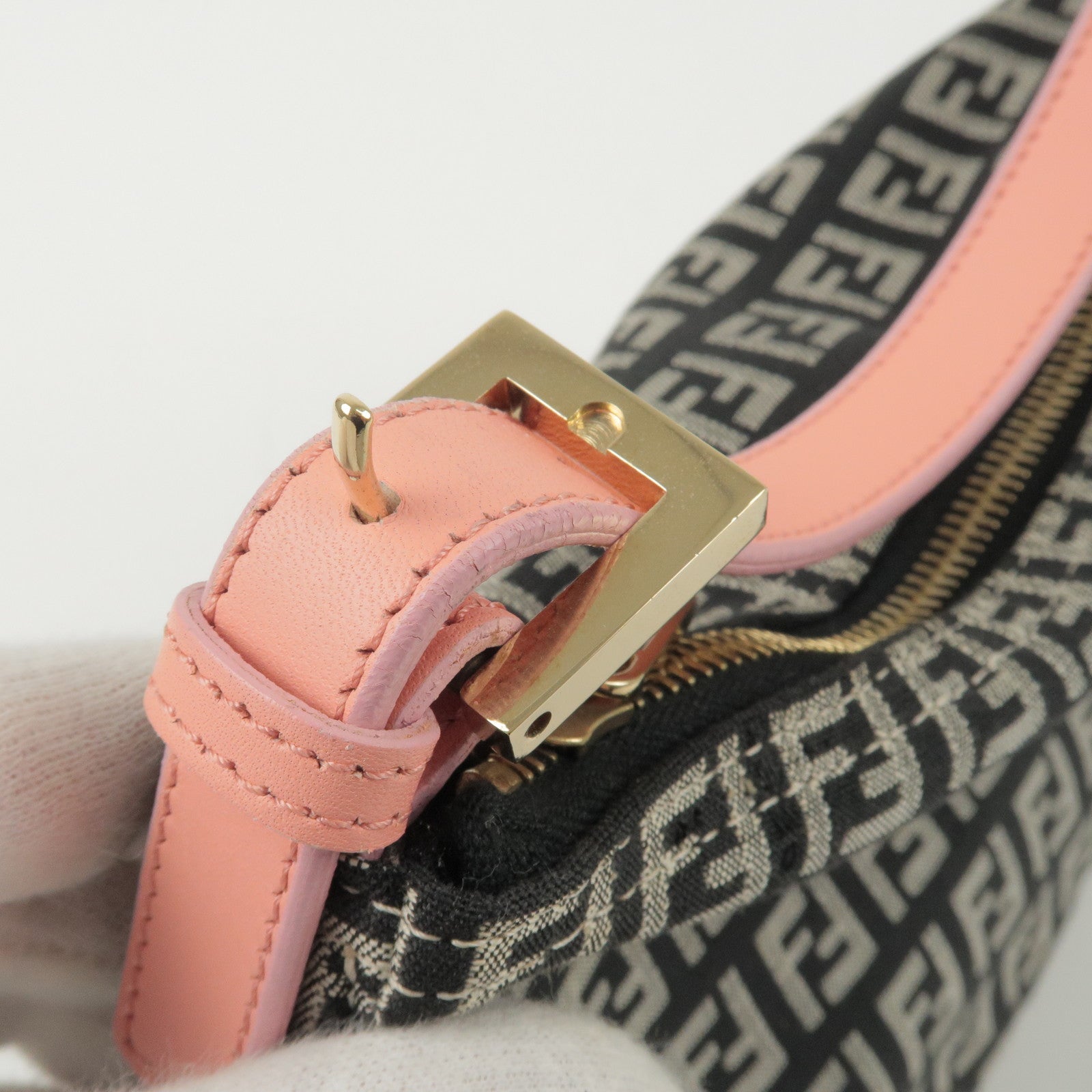 Fendi pink belt discount bag