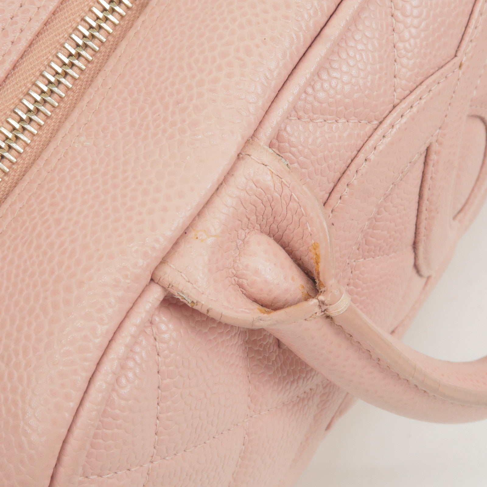 chanel pink bowler bag