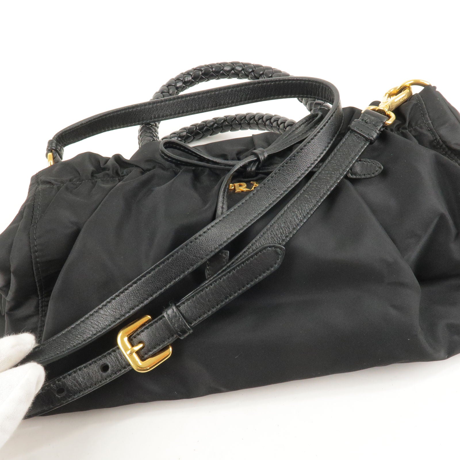 PRADA-Nylon-Leather-Ribbon-2Way-Bag-Shoulder-Bag-NERO-Black –  dct-ep_vintage luxury Store