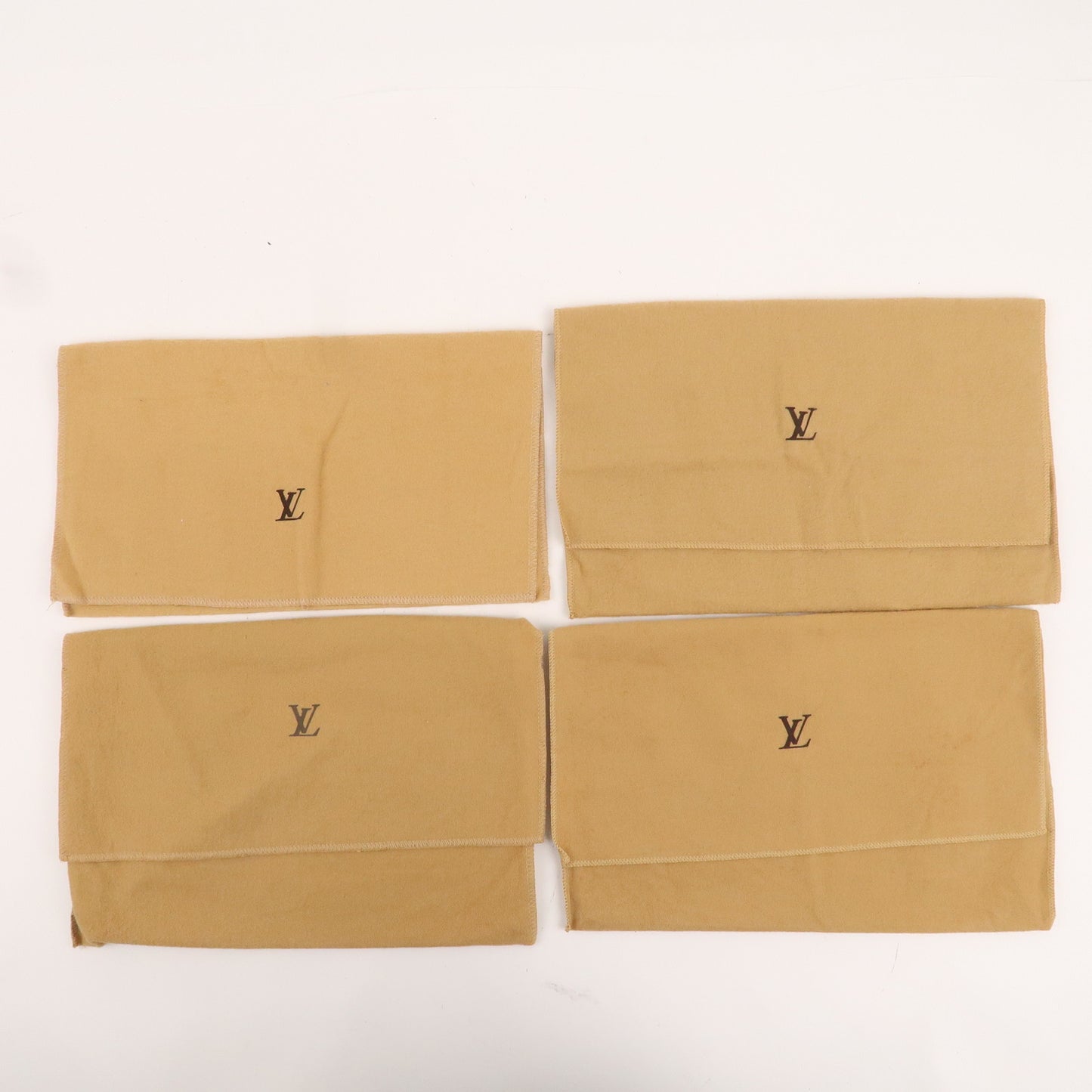 Louis Vuitton Set of 15 Dust Bag Flap Style Brown