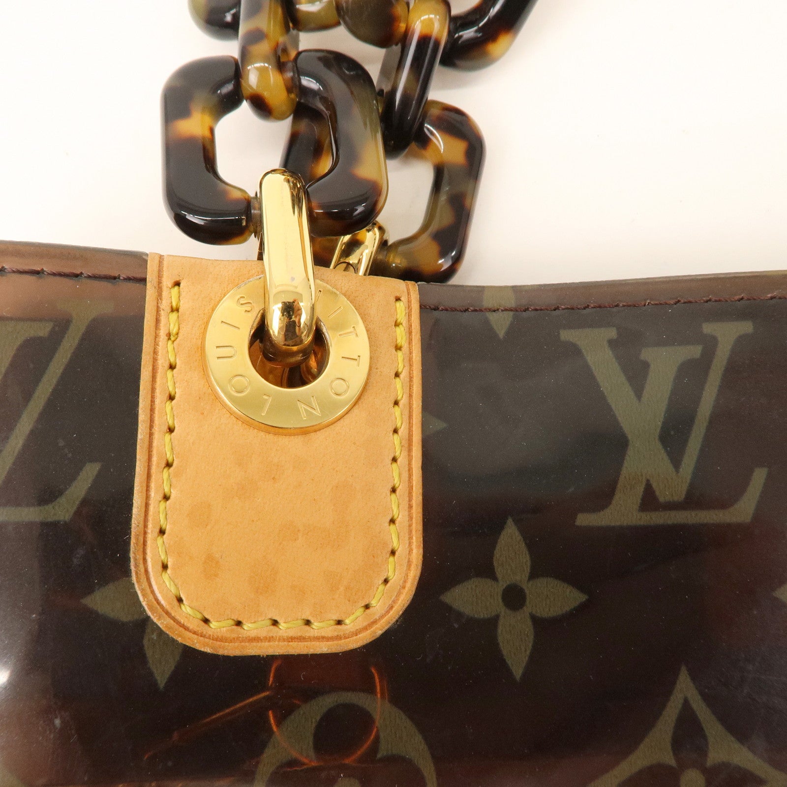 Louis Vuitton monogram clear Vinyl Cabas Ambre tote bag, Luxury