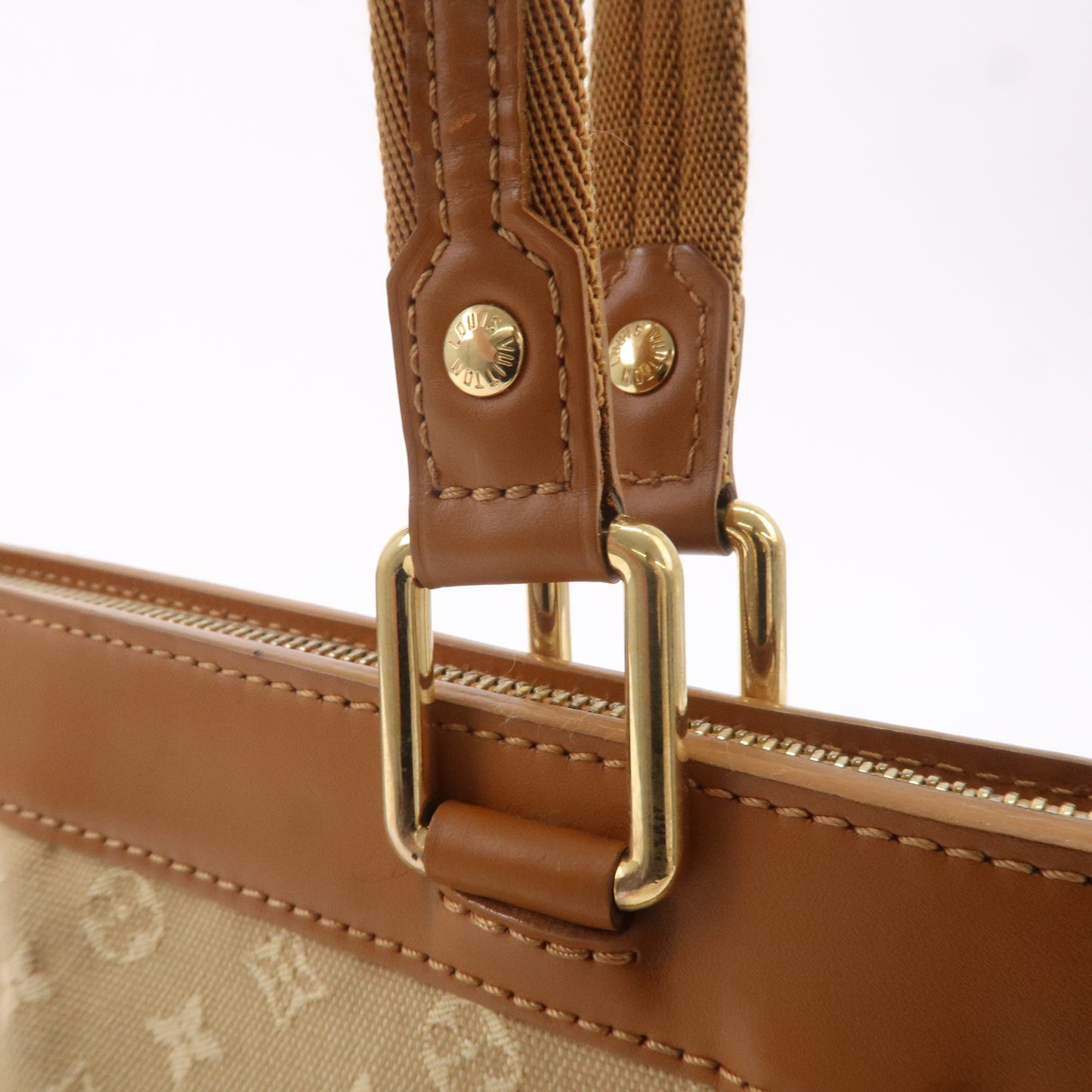 Louis Vuitton Monogram Mini Lucille PM Hand Bag Beige M92684