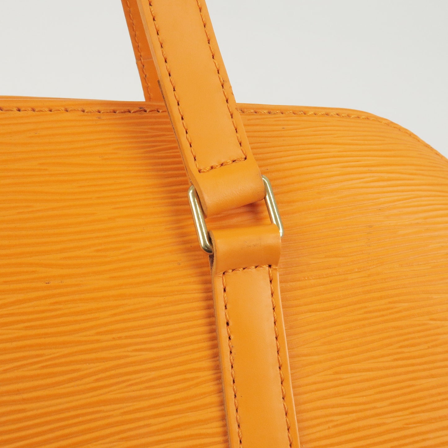 Louis Vuitton Epi Soufflot Hand Bag Mandarin Orange M5222H