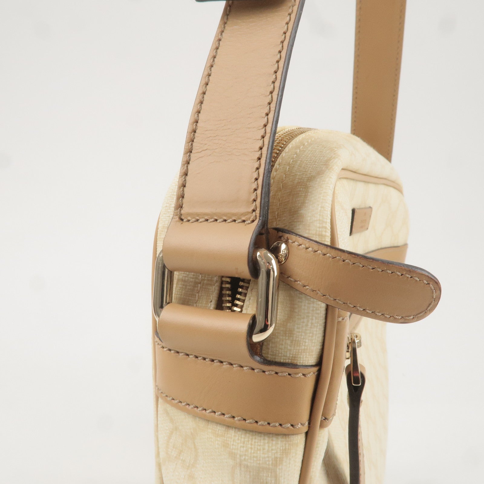 GUCCI-GG-Supreme-Leather-Shoulder-Bag-Beige-Ivory-201448 – dct
