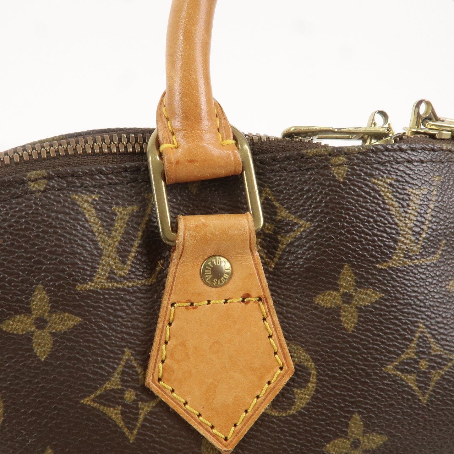 Louis Vuitton Monogram Alma Hand Bag Brown M51130