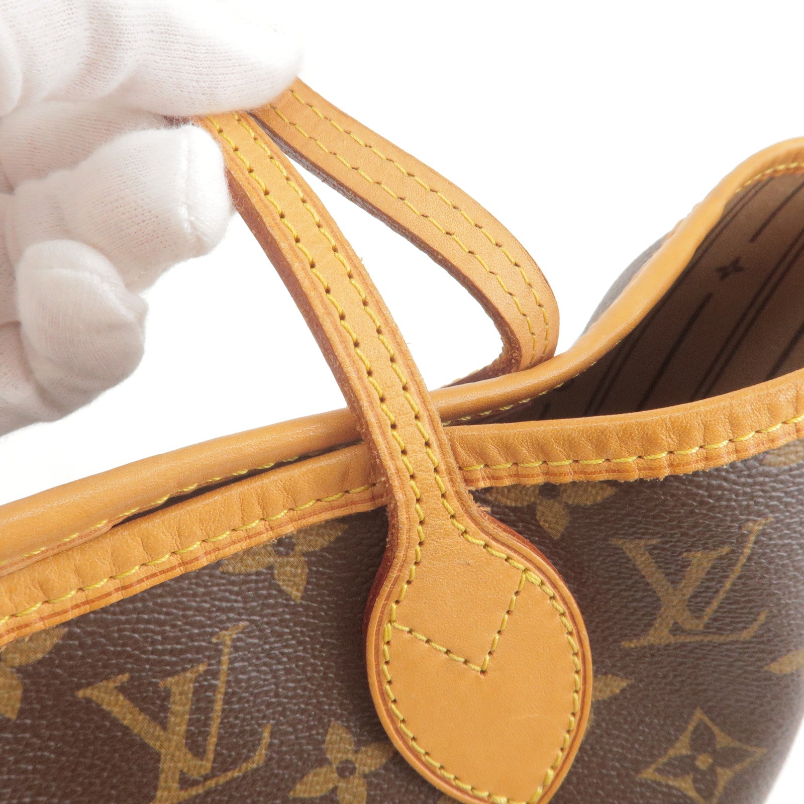 Louis Vuitton Neverfull MM Shoulder Tote Bag Monogram M40156