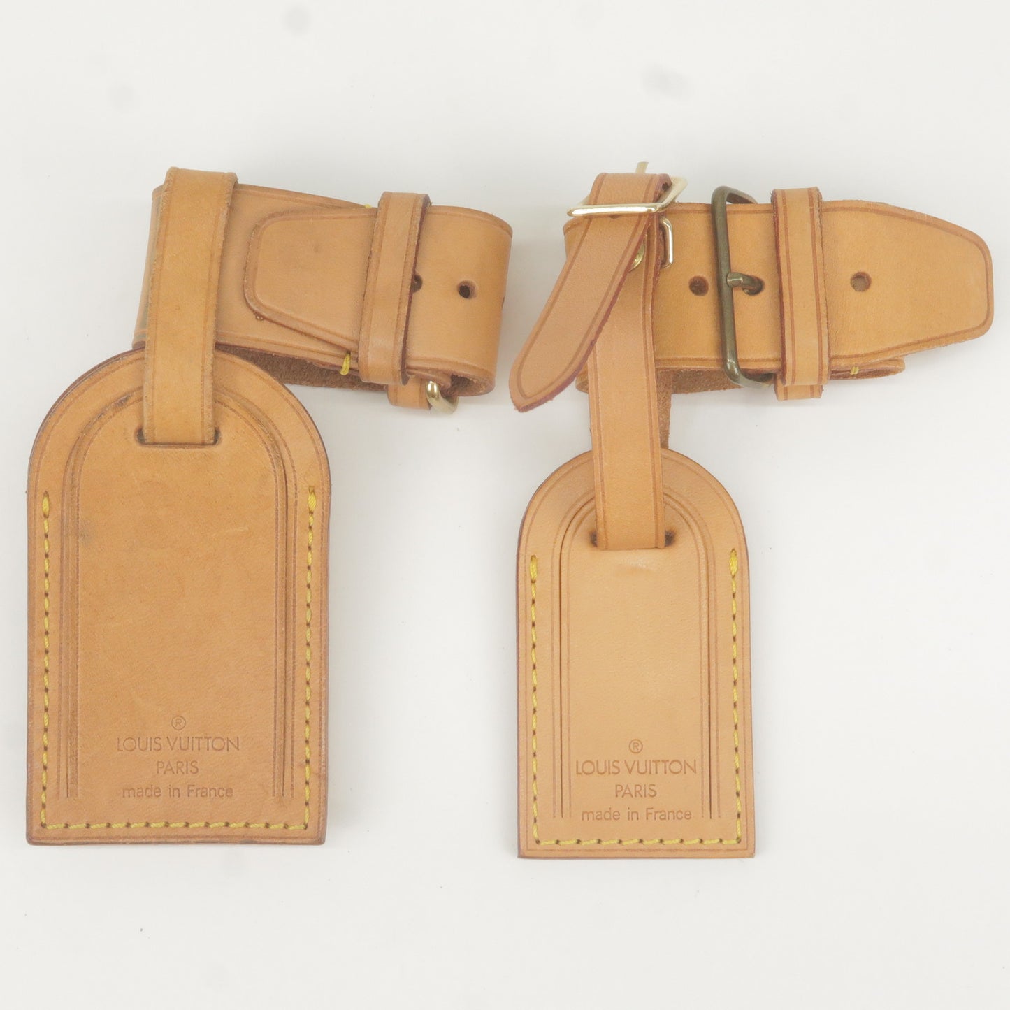 Louis Vuitton Set of 10 Name Tag Poignet Set Leather Beige