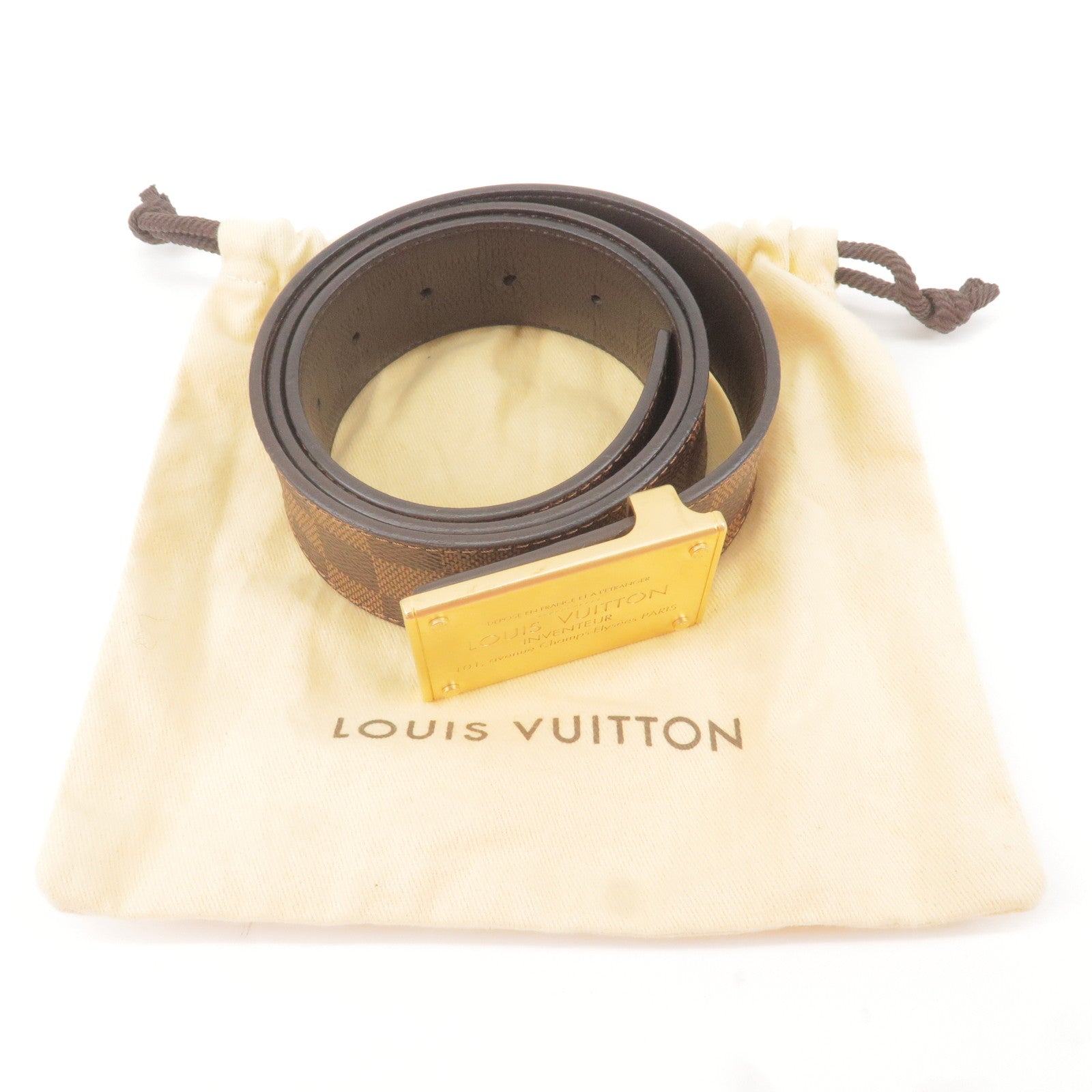 Louis Vuitton BELTS 90 Damier Ebene