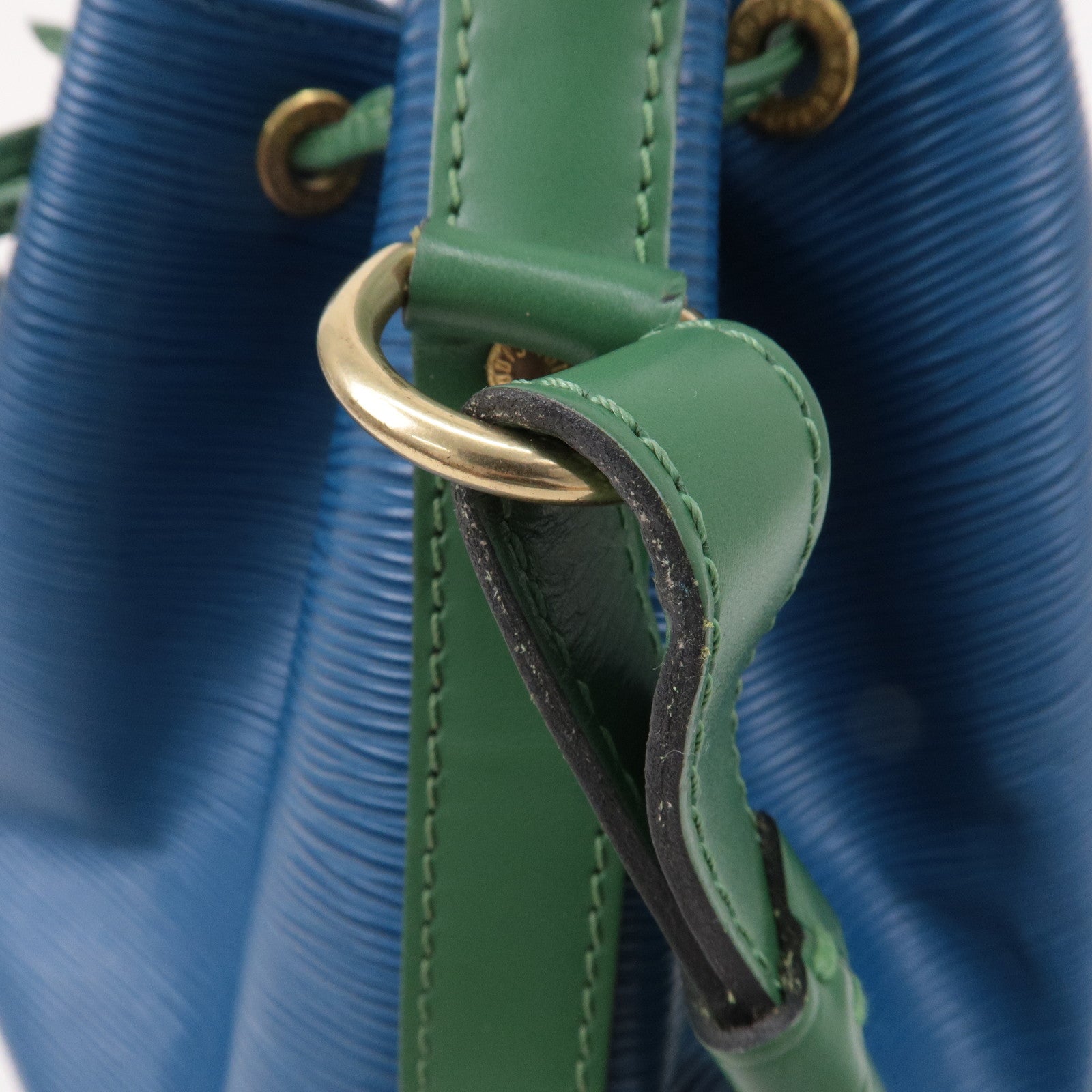 Louis Vuitton Epi Bi-Color Noe Shoulder Bag Blue Green M44044