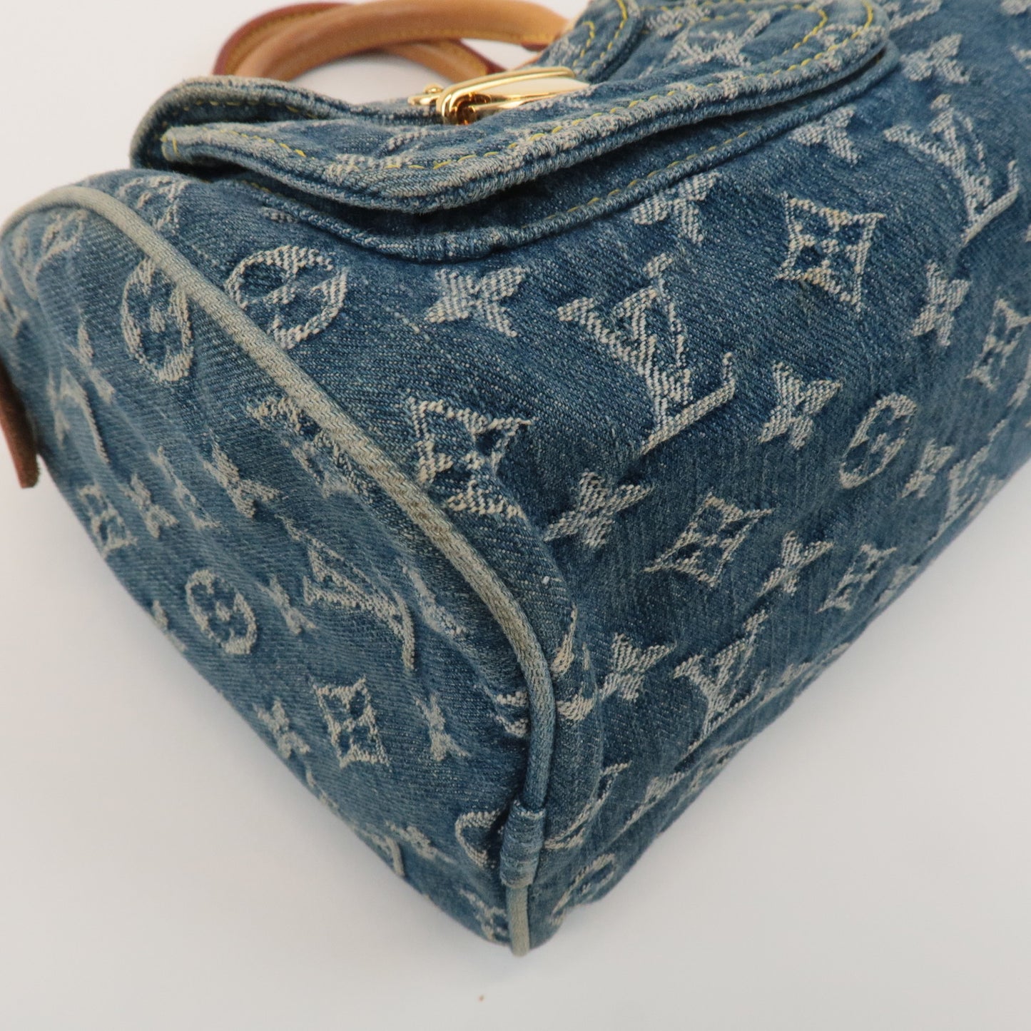 Louis Vuitton Monogram Denim Neo Speedy Boston Bag Blue M95019