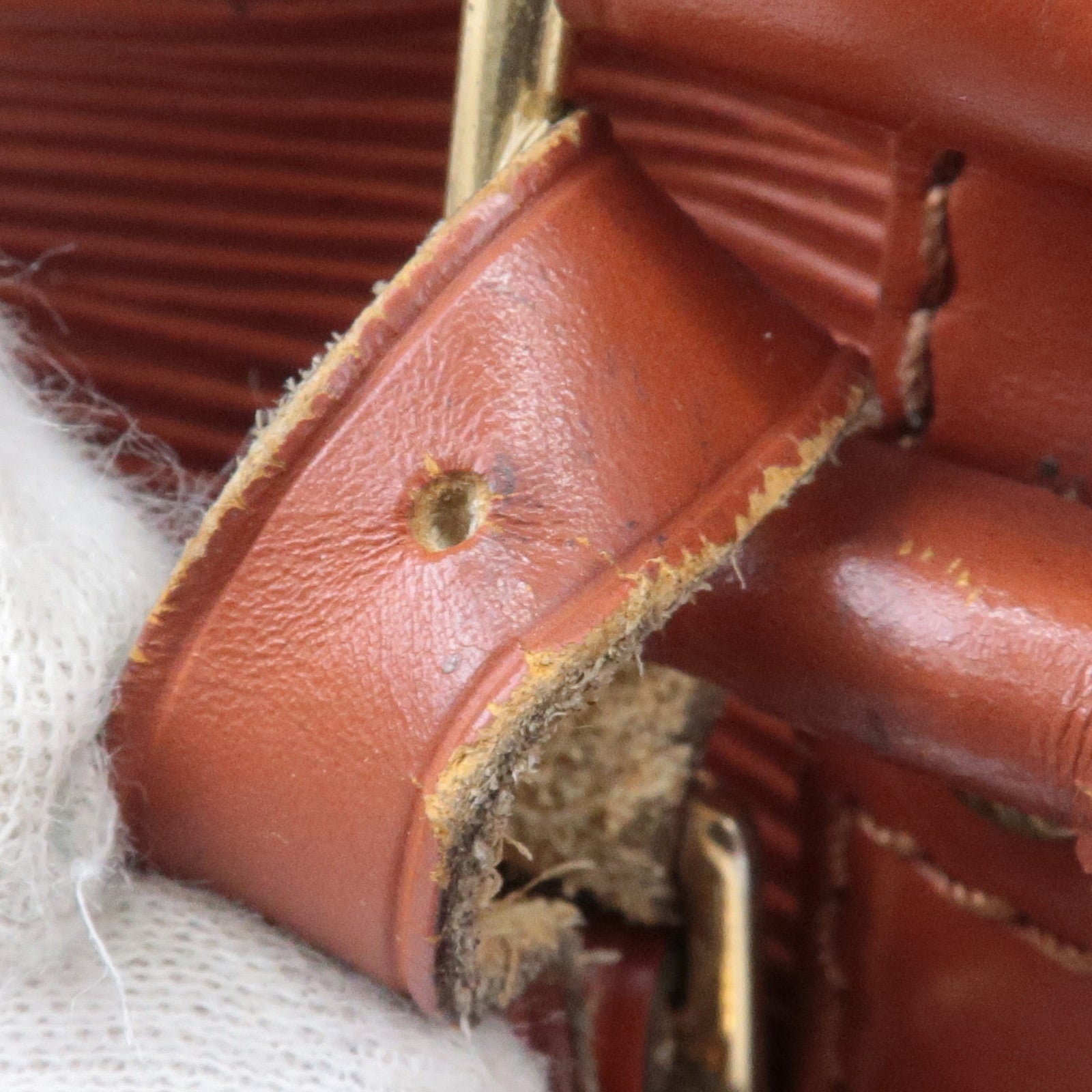 Porte-Documents Voyage Red Epi Leather Briefcase Bag – Poshbag Boutique