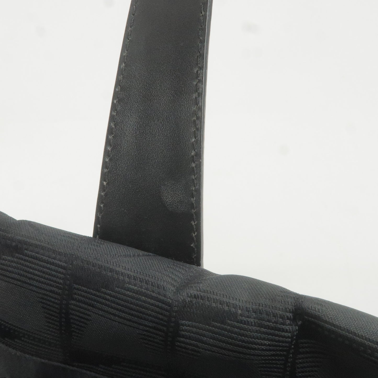 CHANEL New Travel Line Nylon Jacquard Leather Tote Bag Black A15991