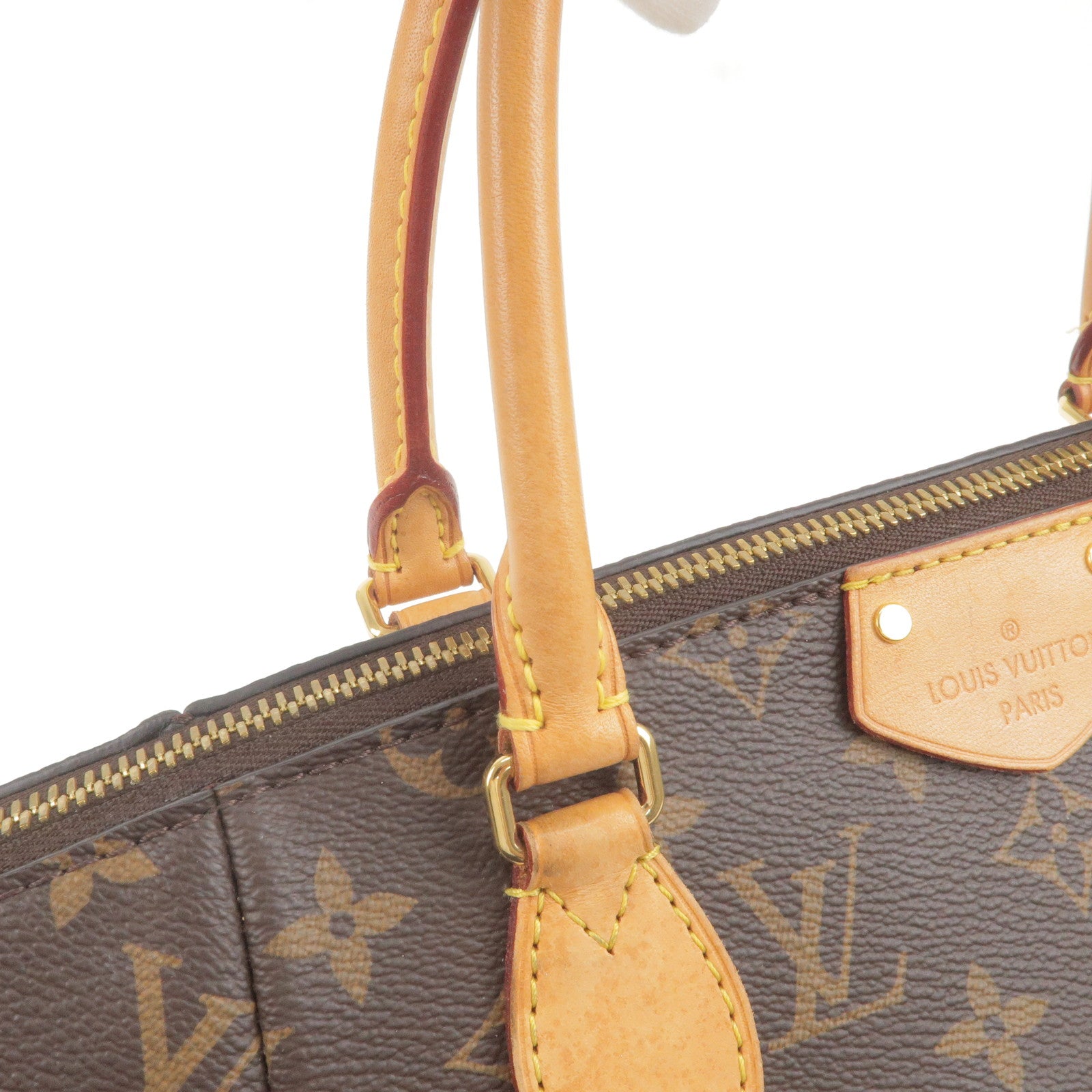 Louis Vuitton Damier Ebene Canvas Triana Bag.  Luxury