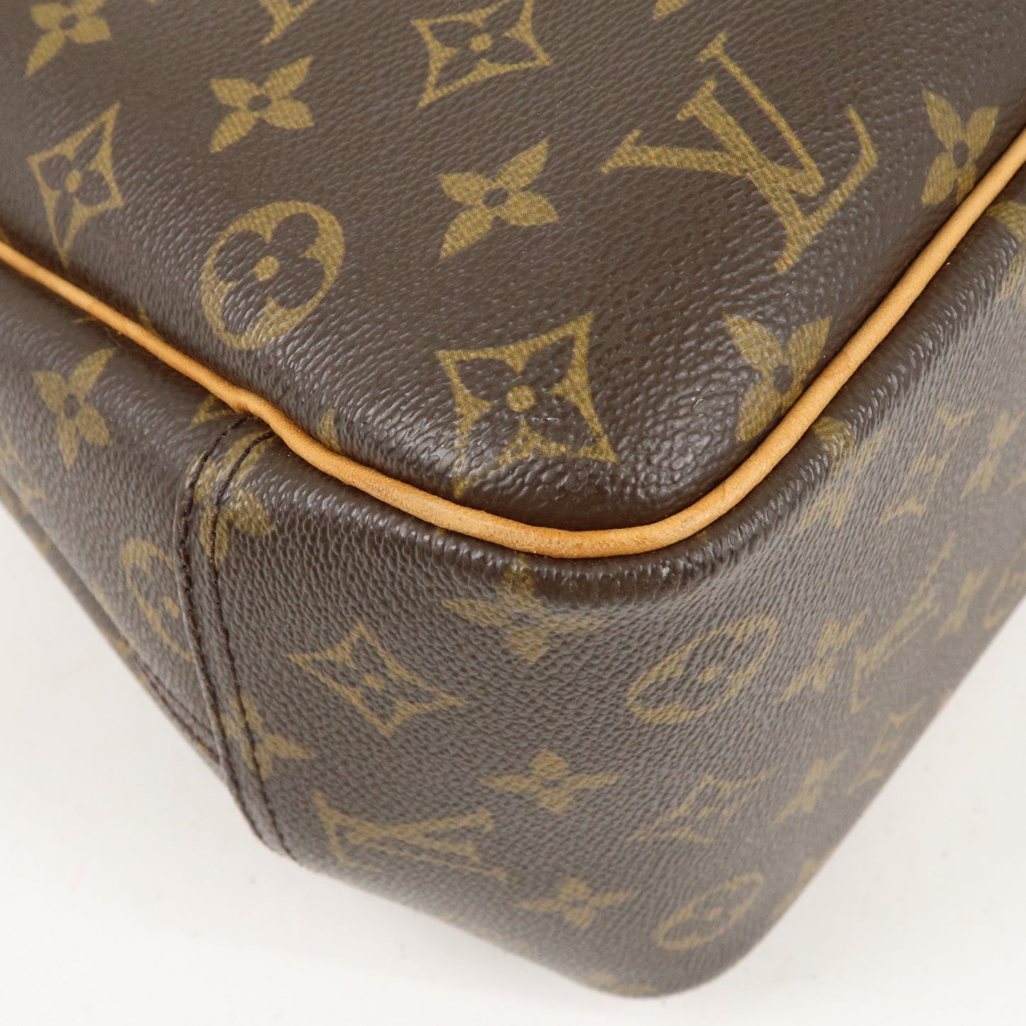 Louis Vuitton Monogram Deauville Hand Bag Brown M47270