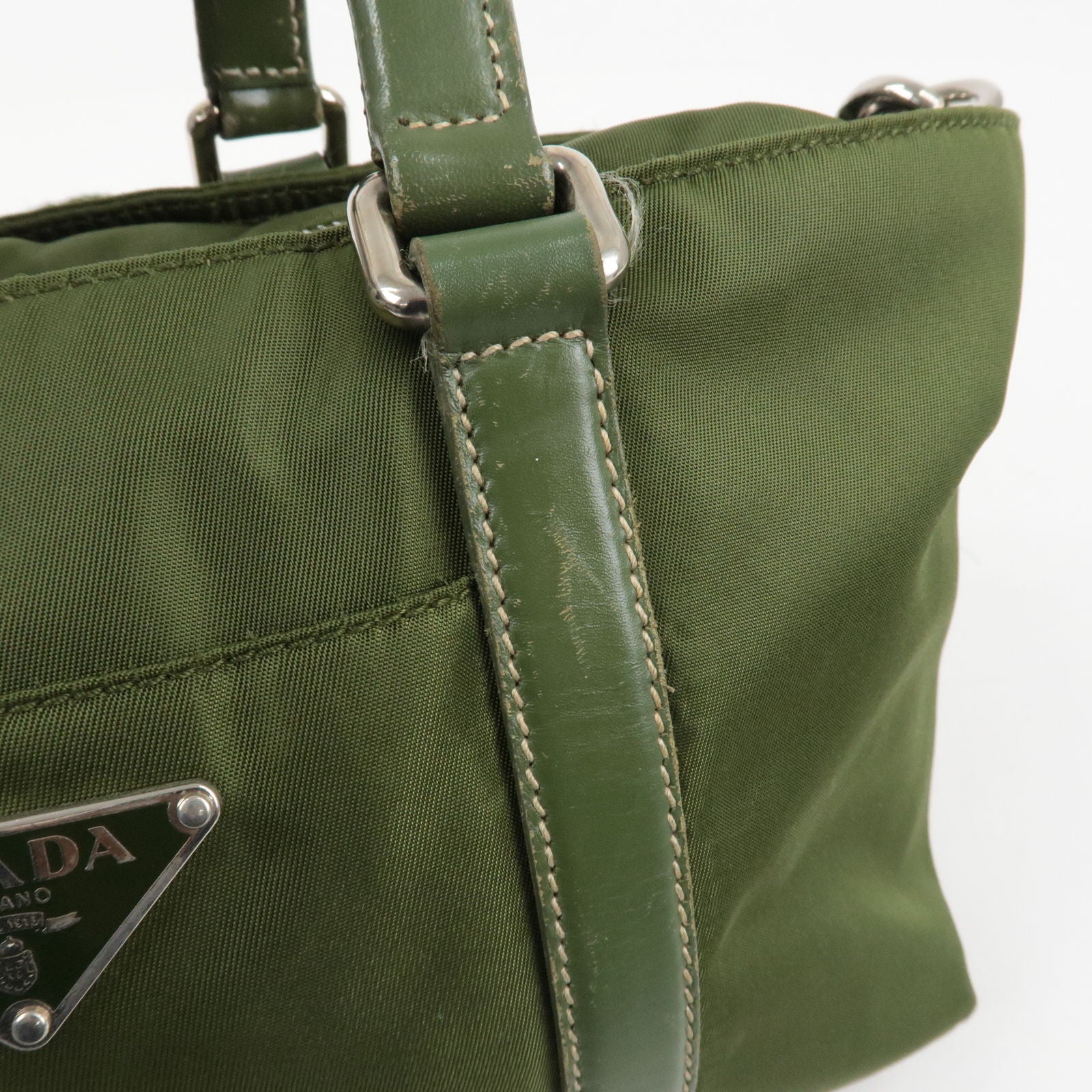 Nylon - Hand - PRADA - Green - Bag - Leather - Prada Toiletry Bags for Men  - 2Way - BN1052 – dct - Bag - ep_vintage luxury Store