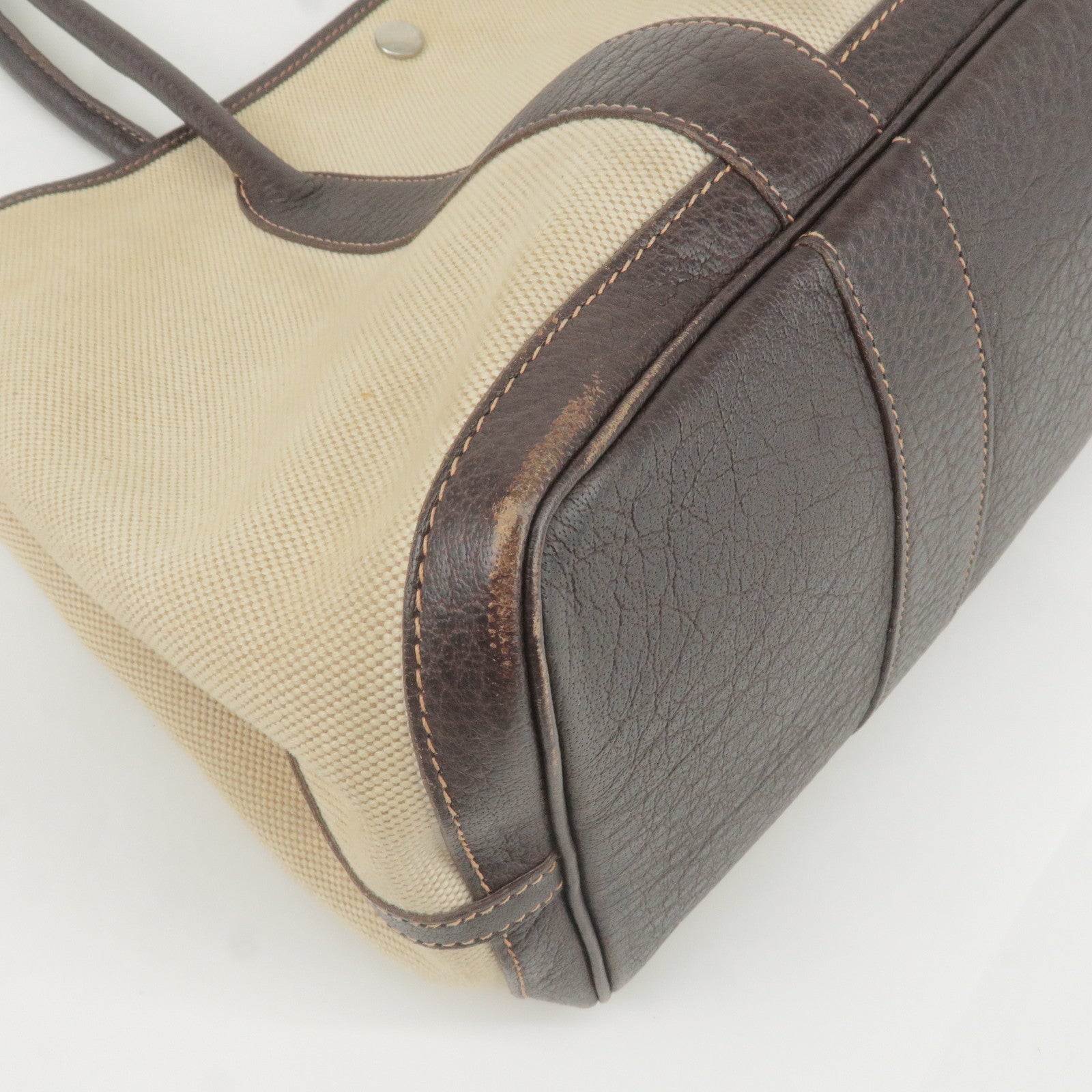 Garden party cloth handbag Hermès Beige in Cloth - 16199455