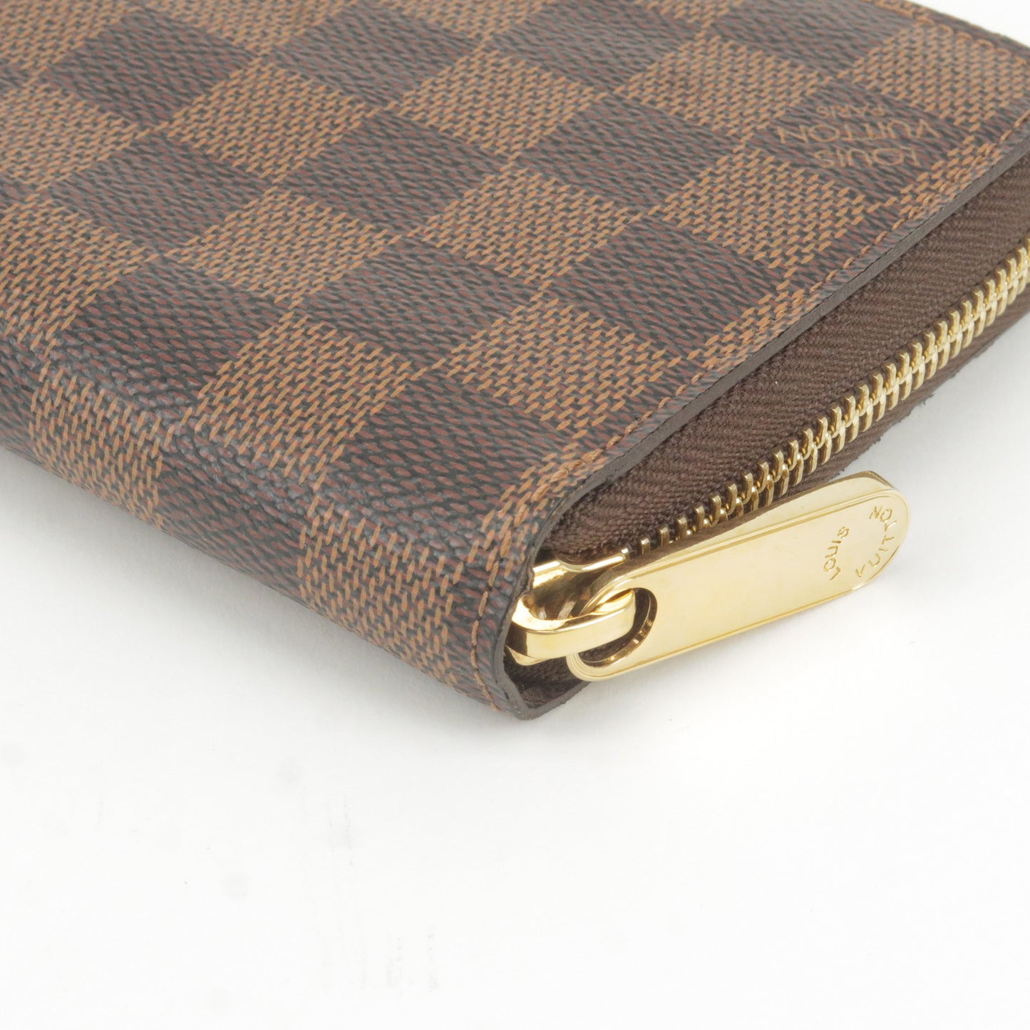 Authentic Louis Vuitton Damier Zippy Long Wallet Purse N60015 LV