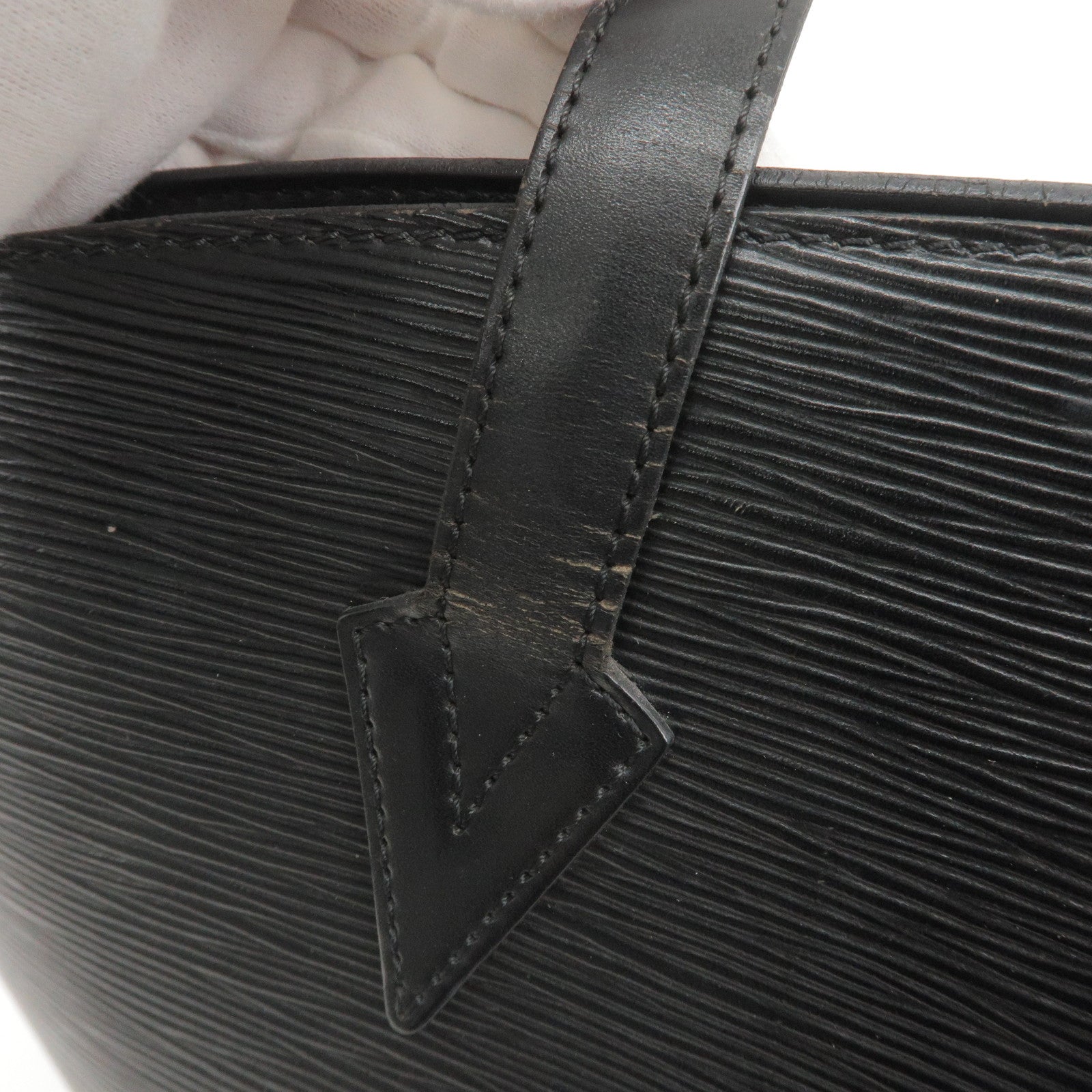 Louis Vuitton Black Epi Leather Noir Saint Jacques Zip Tote bag