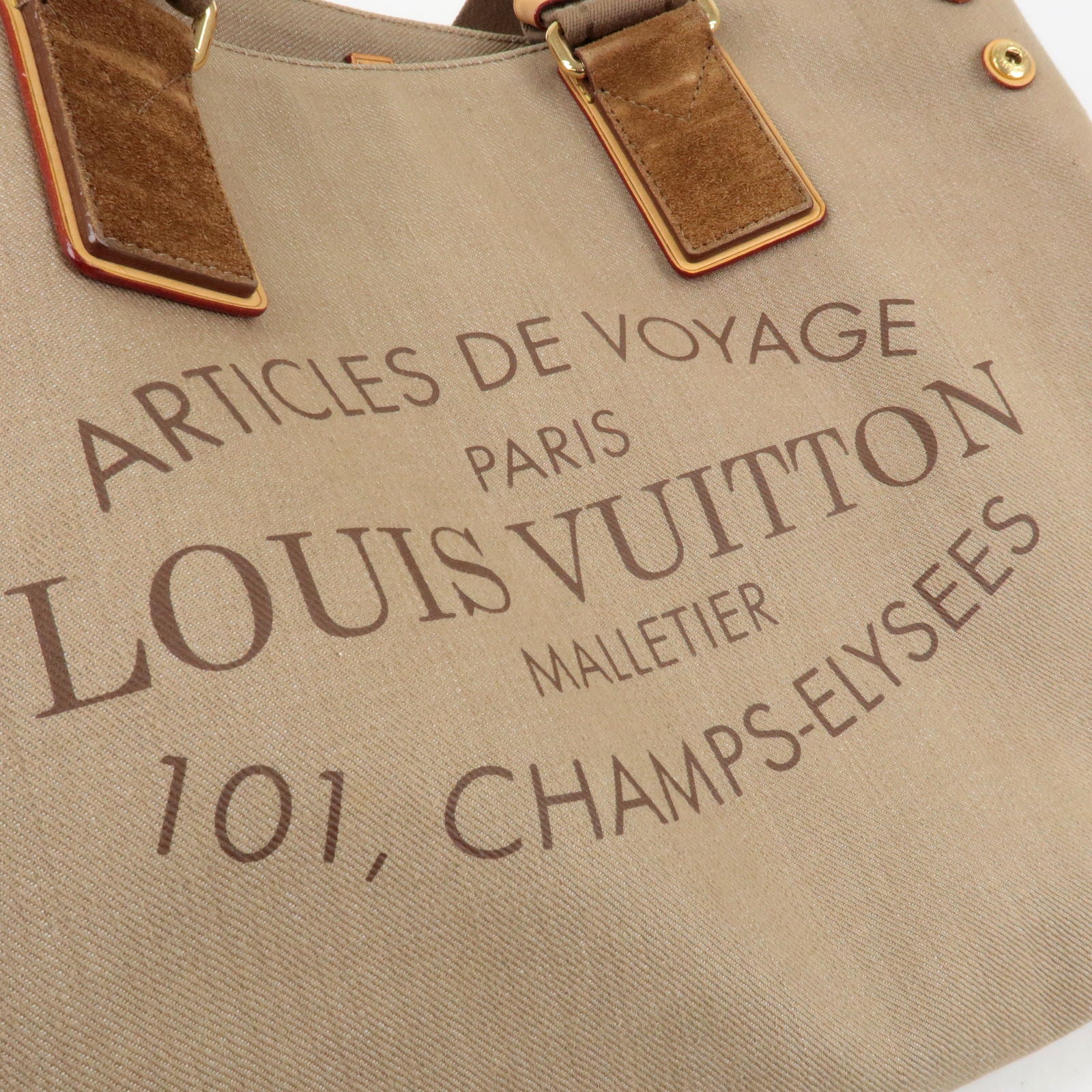 VINTAGE LOUIS VITTON ARTICLES DE VOYAGE LOUIS VUITTON. 101, CHAMPS ELYSEES  PARIS. PM, Luxury, Bags & Wallets on Carousell