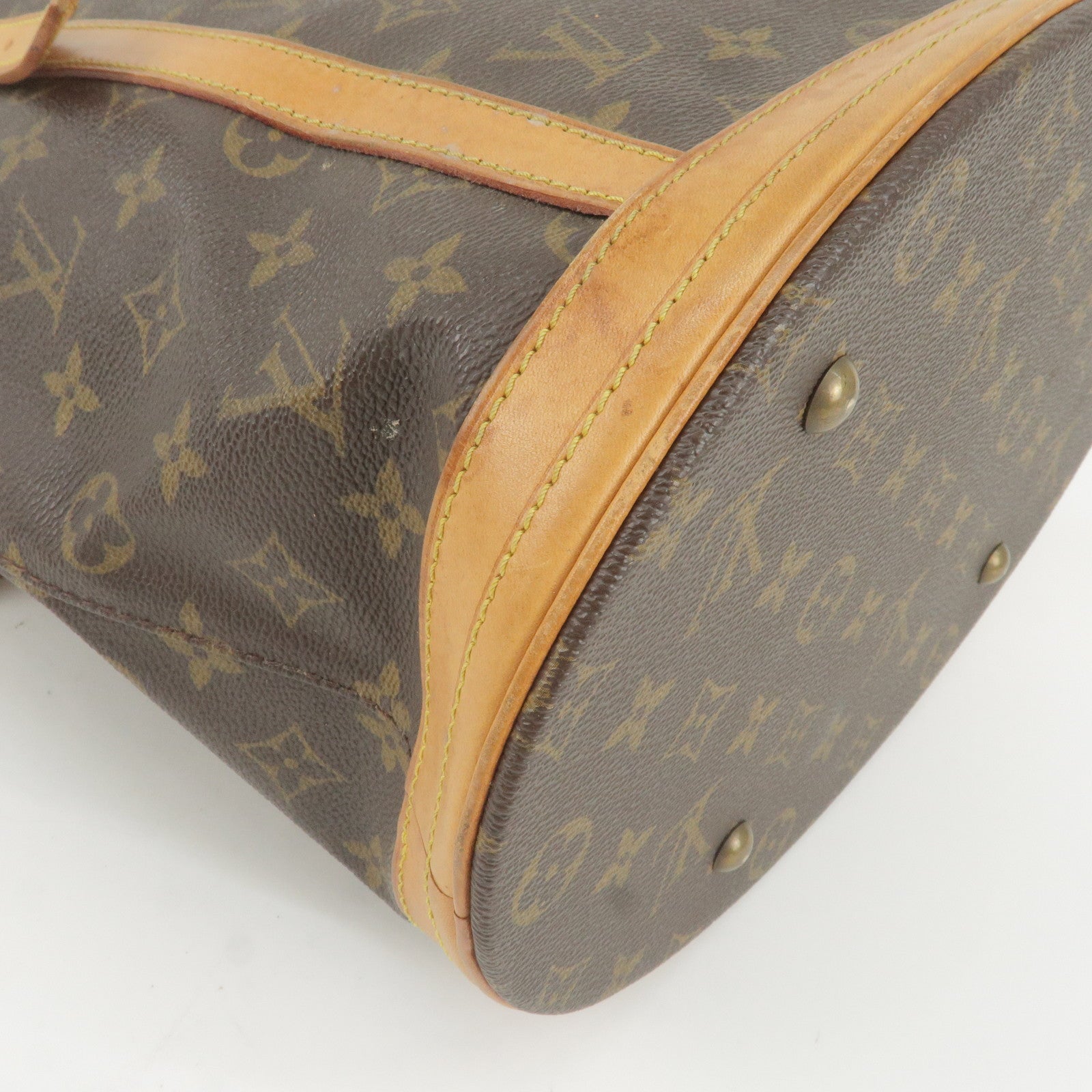 Authenticated Used Louis Vuitton Bucket GM Brown Beige Monogram M42236  Canvas Nume Leather FL0093 LOUIS VUITTON Bag Tote Handbag Women's 