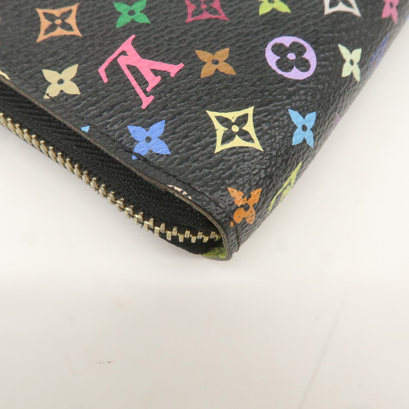 Louis Vuitton Monogram Multi Color Zippy Wallet Noir M60244