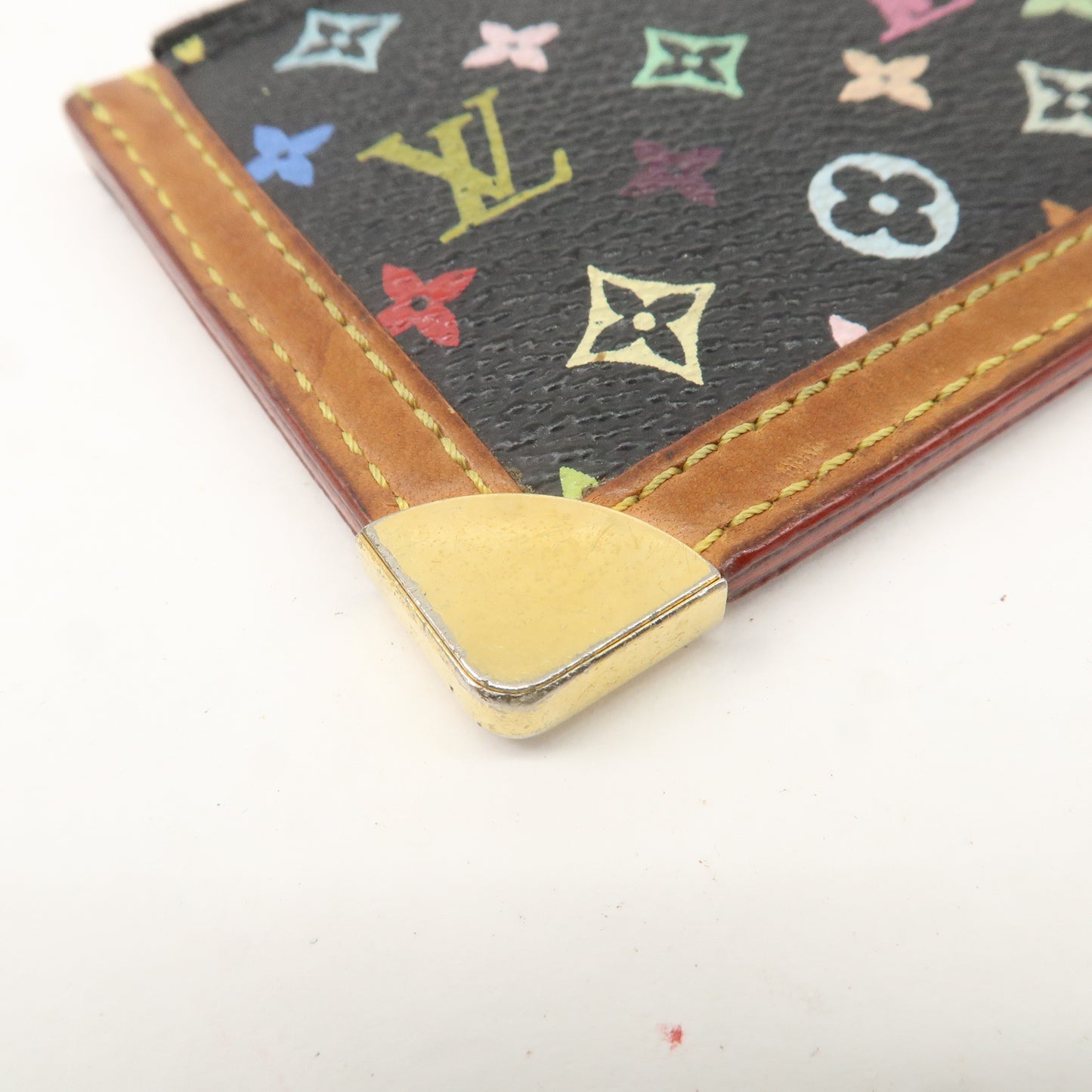 Louis Vuitton Monogram Multi Color Pochette Cles Noir M92654