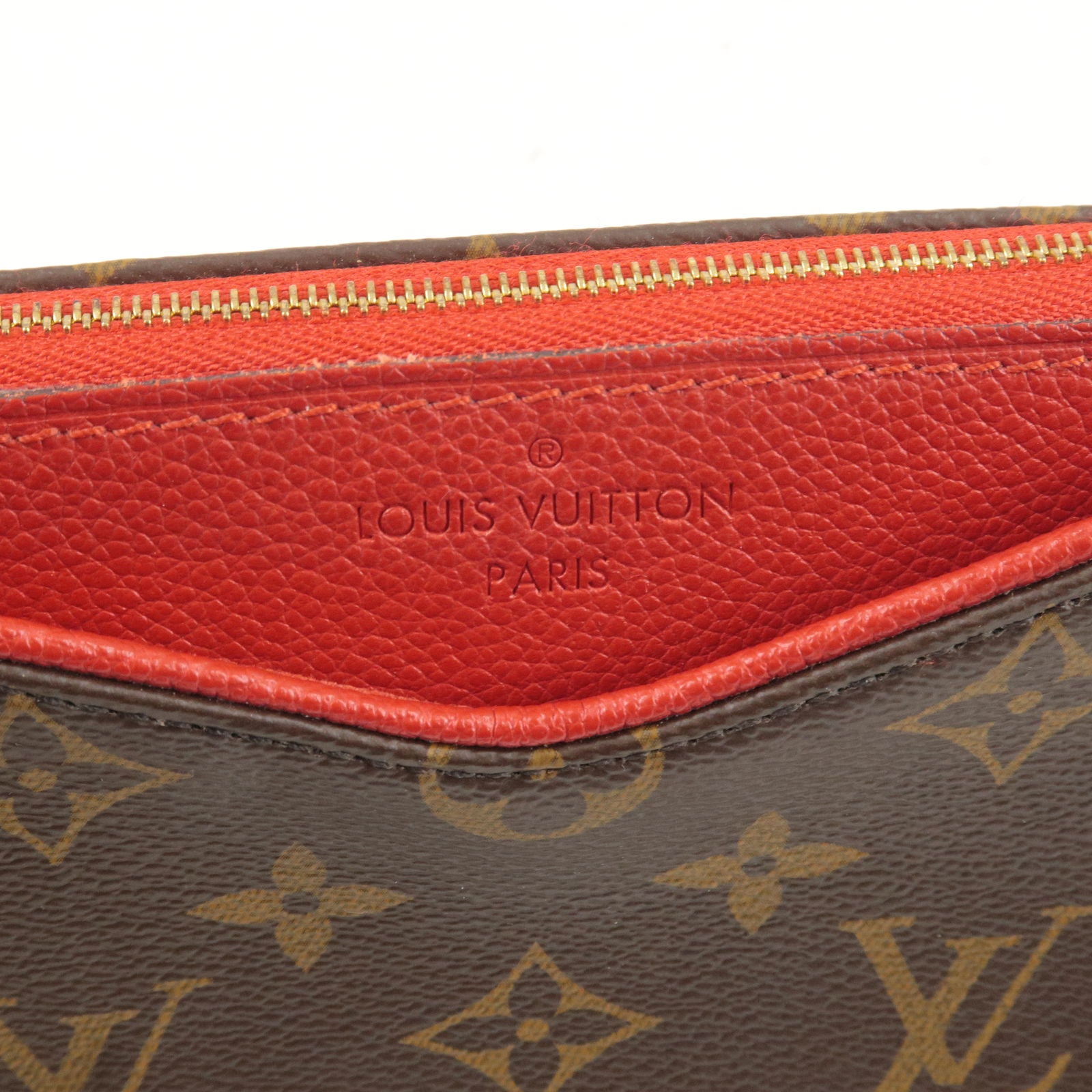 Louis Vuitton, Bags, W Receipt Authentic Louis Vuitton Monogram Pallas  Clutch