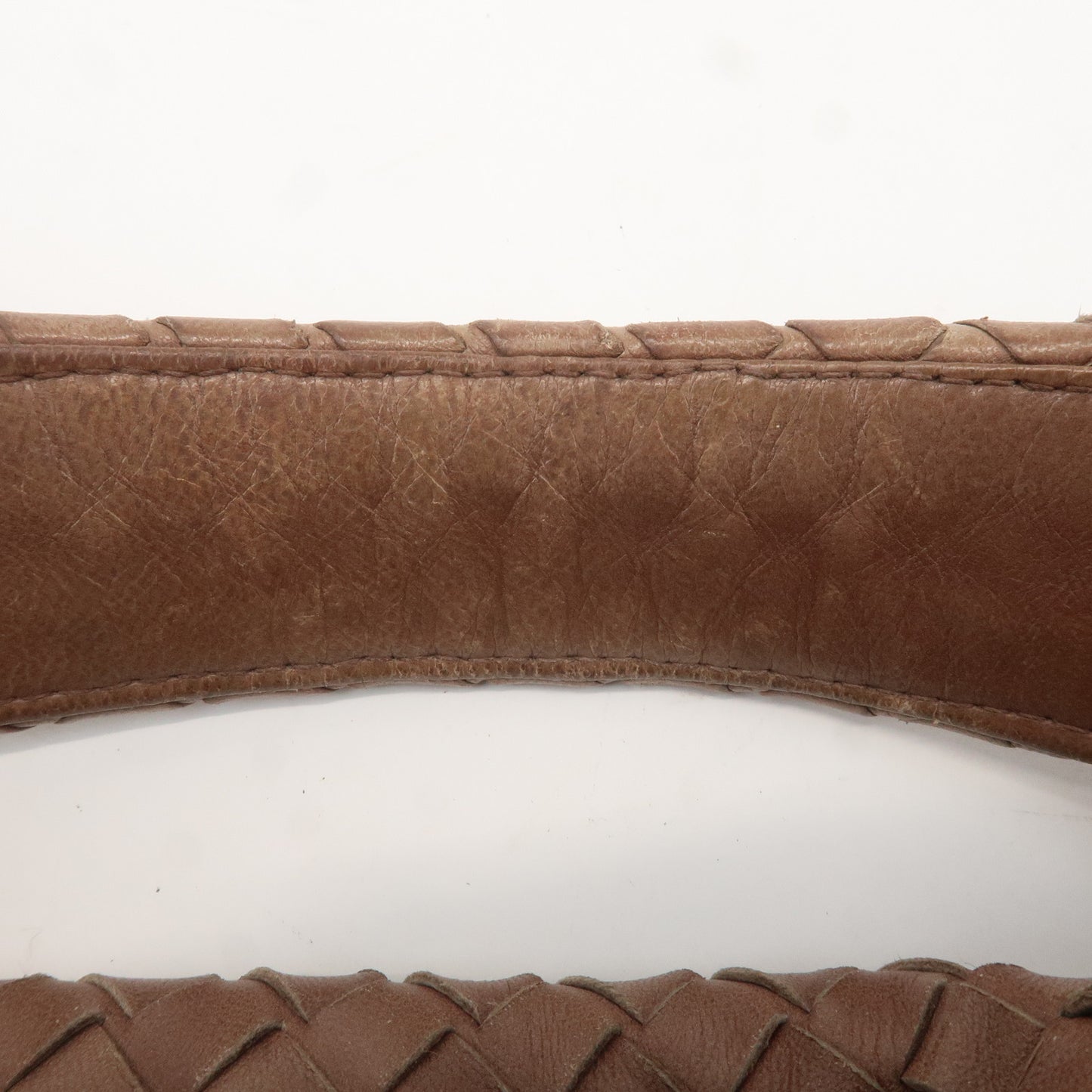 BOTTEGA VENETA Hobo Intrecciato Leather Shoulder Bag Brown 72918
