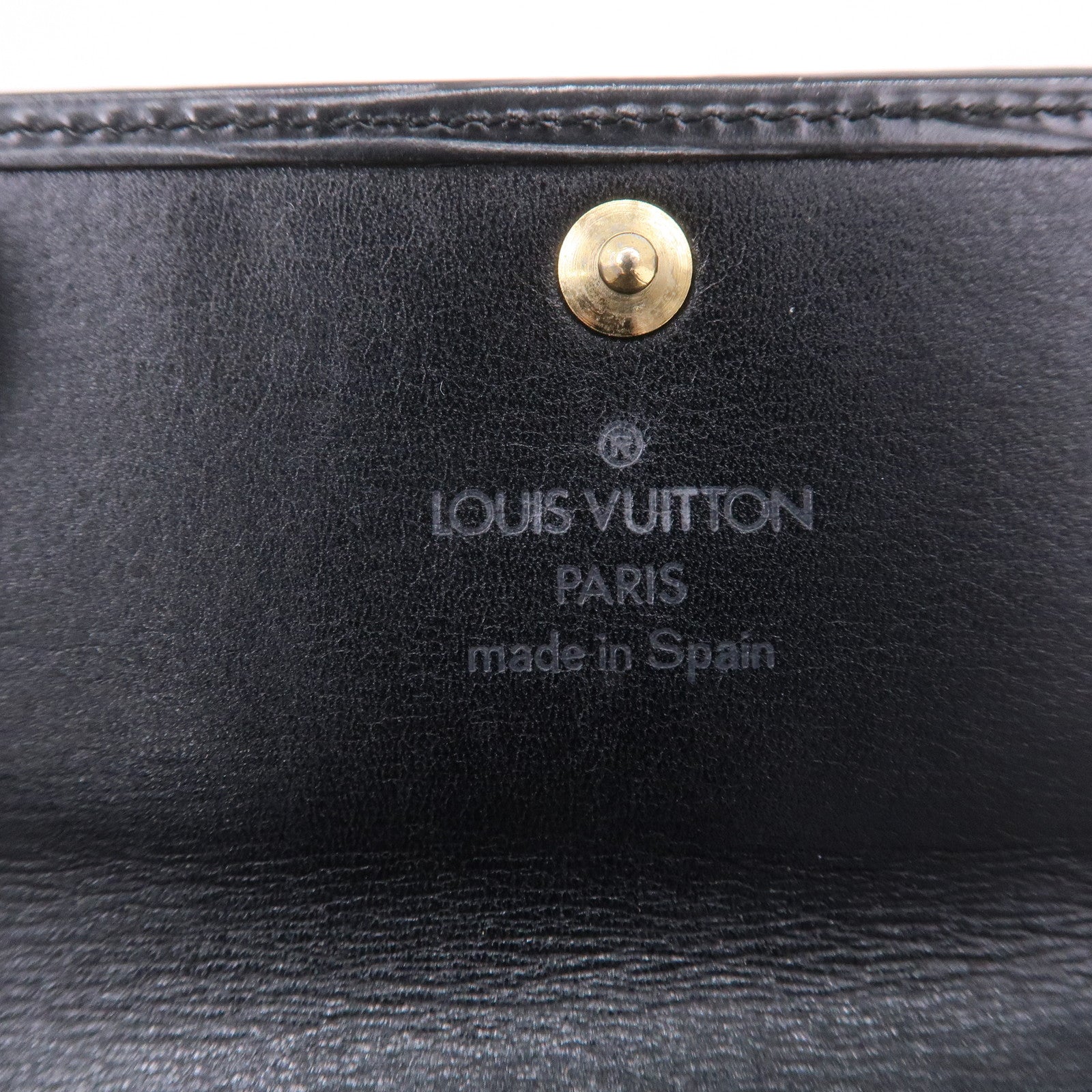 LOUIS VUITTON M63822 Multicles4 key holder Noir black Epi Leather