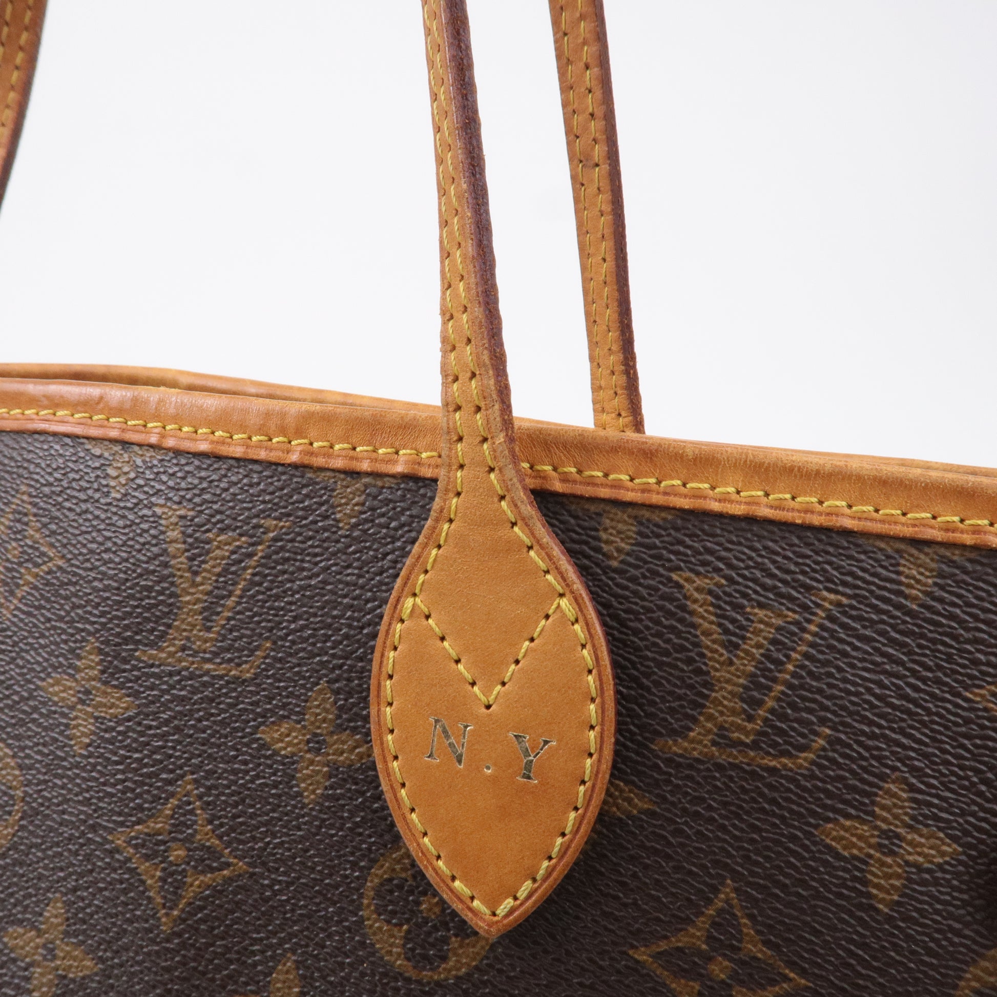 Authentic Louis Vuitton Monogram Neverfull MM Tote Bag Brown M40156 Used  F/S
