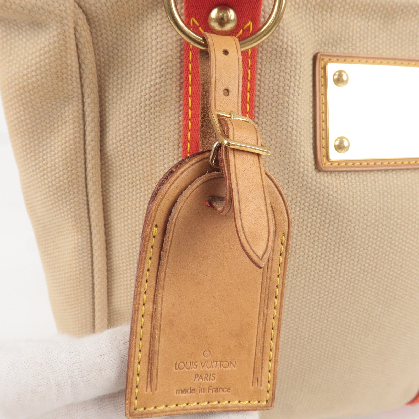 LOUIS VUITTON Canvas Antigua Cabas MM Bag – Collections Couture