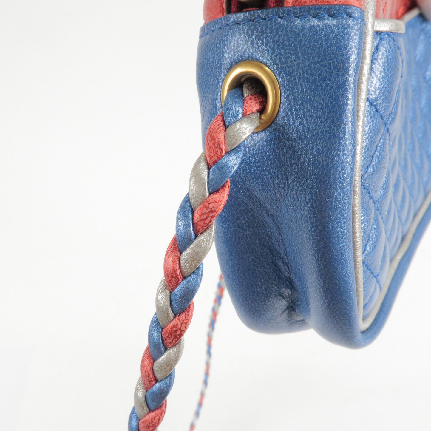 GUCCI Horsebit Laminate Quilting Leather Shoulder Bag 534951
