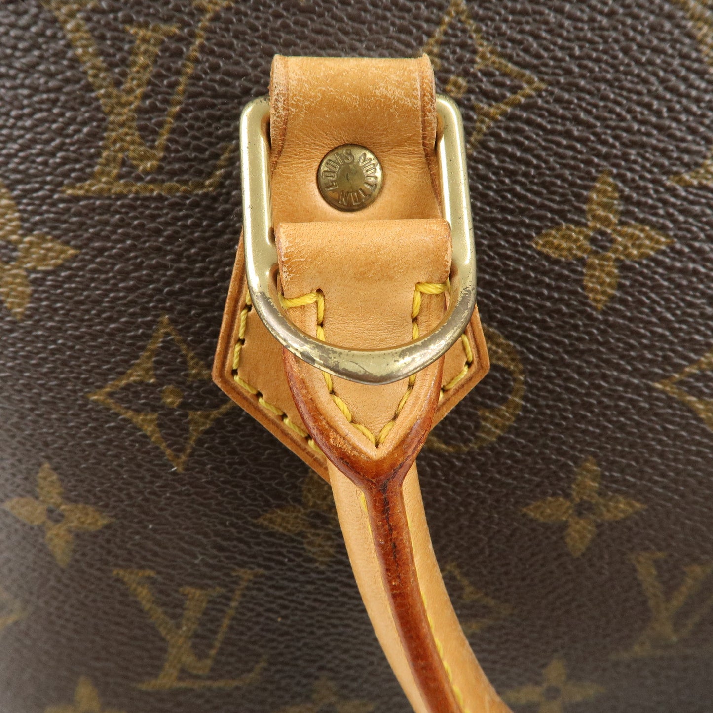 Louis Vuitton Monogram Alma Hand Bag Brown M51130