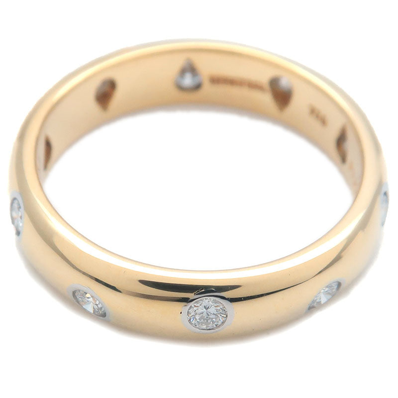 Tiffany&Co. Dots Ring 10P Diamond 750YG PT950 Yellow Gold US4.5