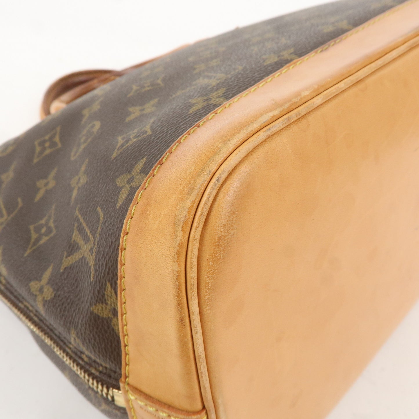 Louis Vuitton Monogram Alma Hand Bag Brown M51130