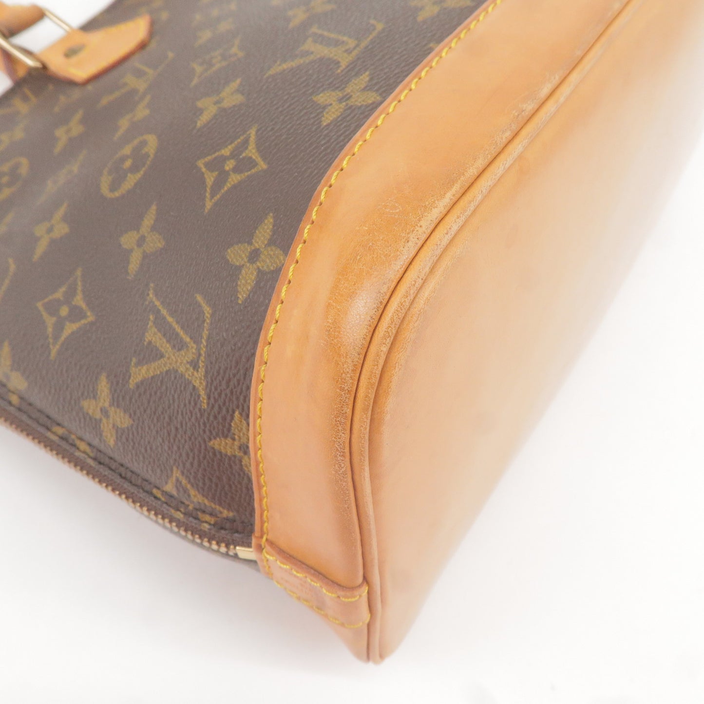 Louis Vuitton Monogram Alma Hand Bag Brown M51130
