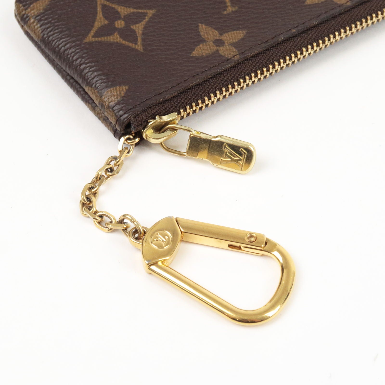 louis key chain wallet leather
