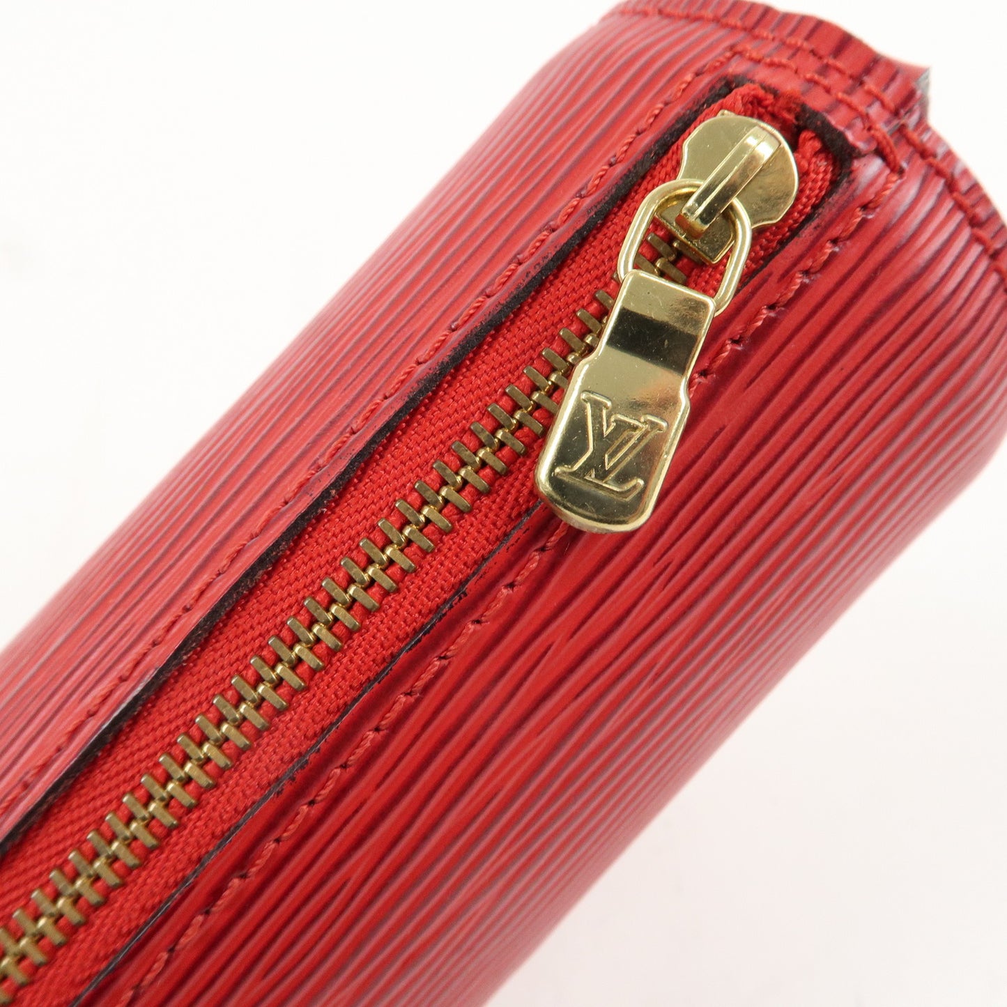 Louis Vuitton Epi Set of 2 Pouch For Soufflot Hand Bag Black Red