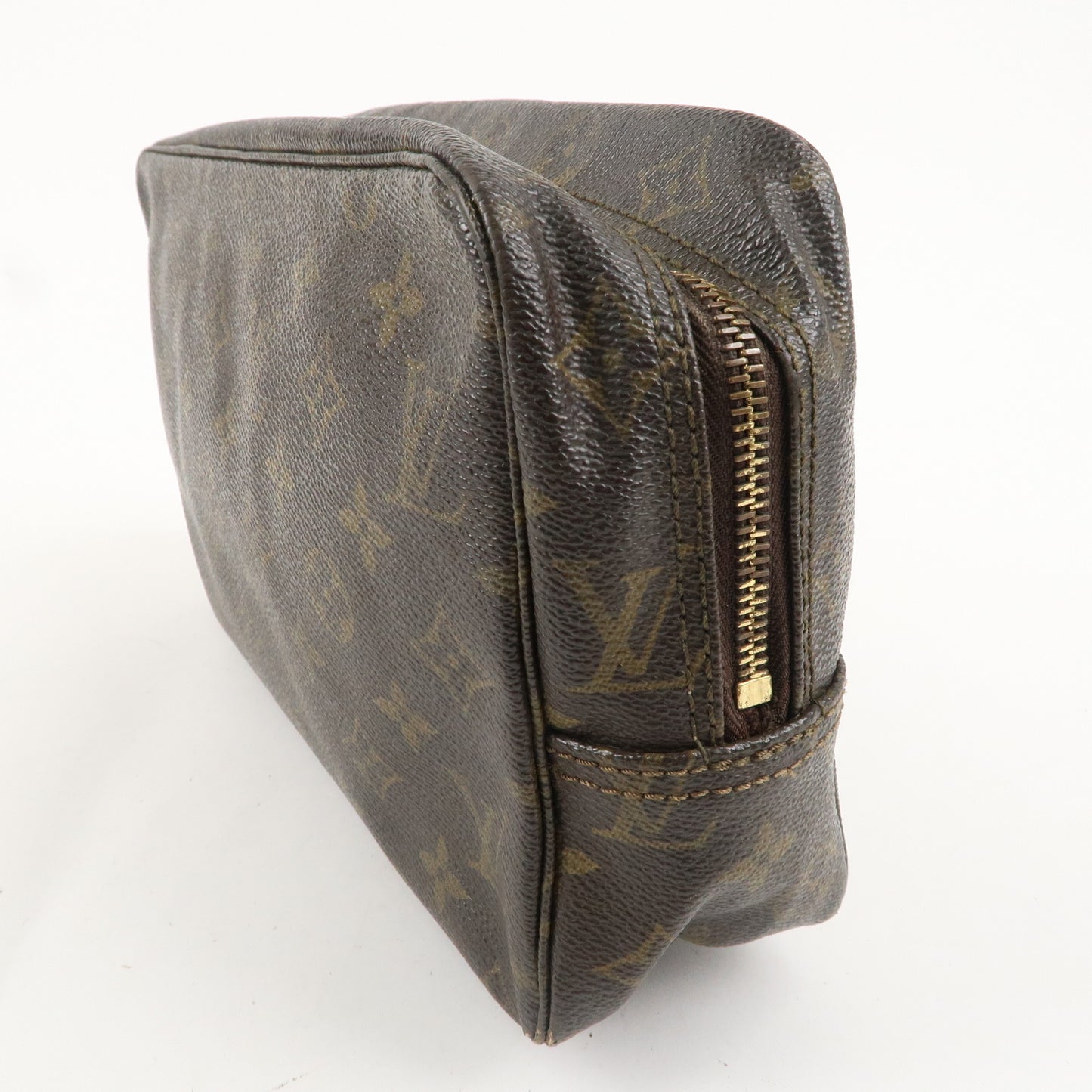 Louis Vuitton Monogram Trousse Toilette 28 Pouch Brown M47522