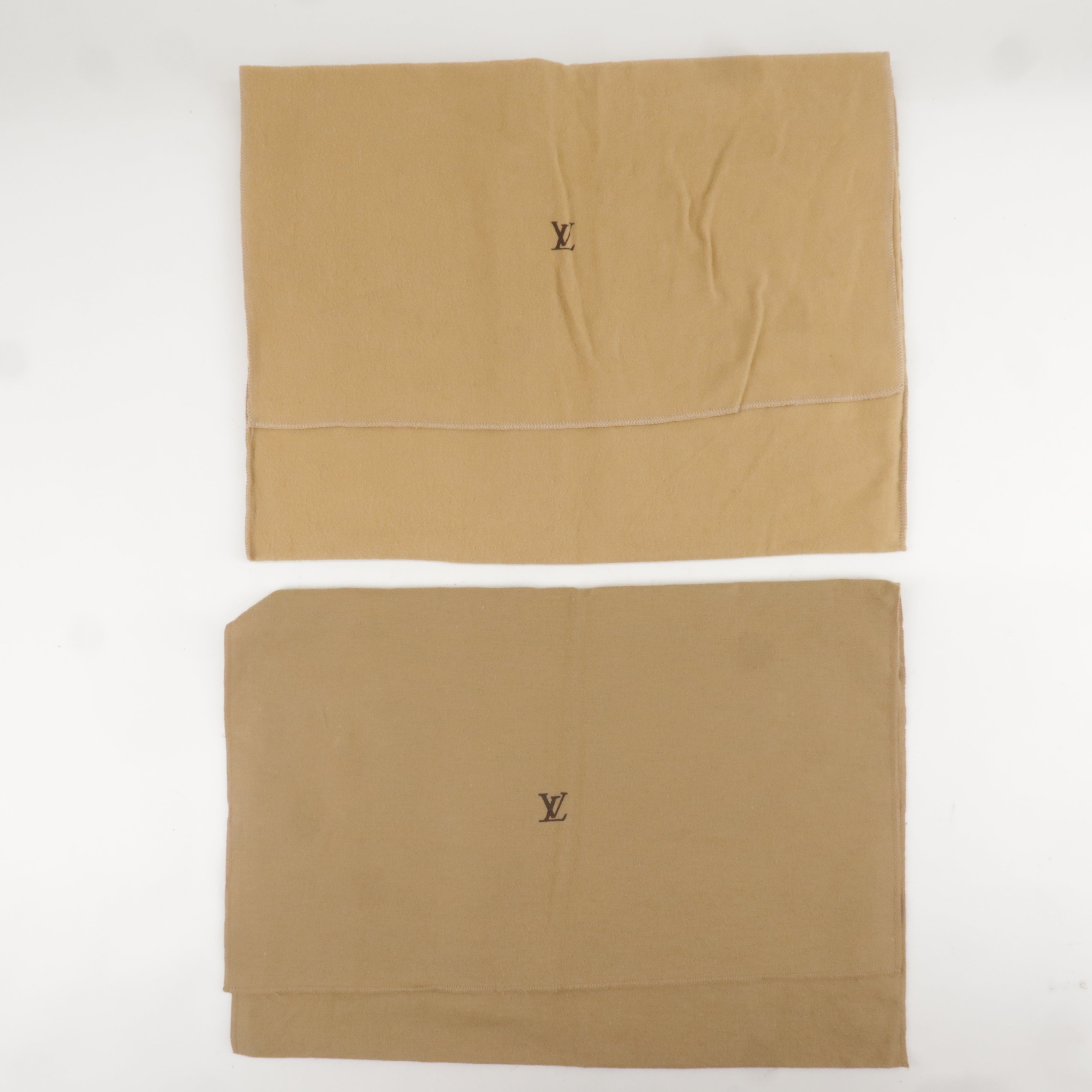 Louis Vuitton Set of 10 Dust Bag Flap Style Beige Brown