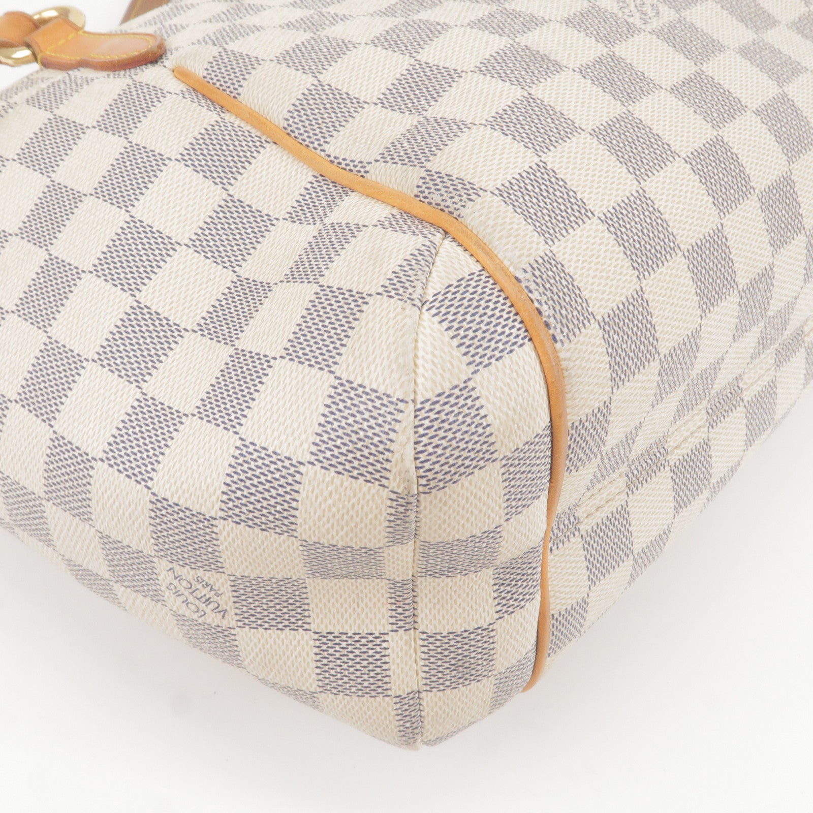 Louis Vuitton 2010 Pre-owned Damier Azur Neverfull PM Tote Bag - White