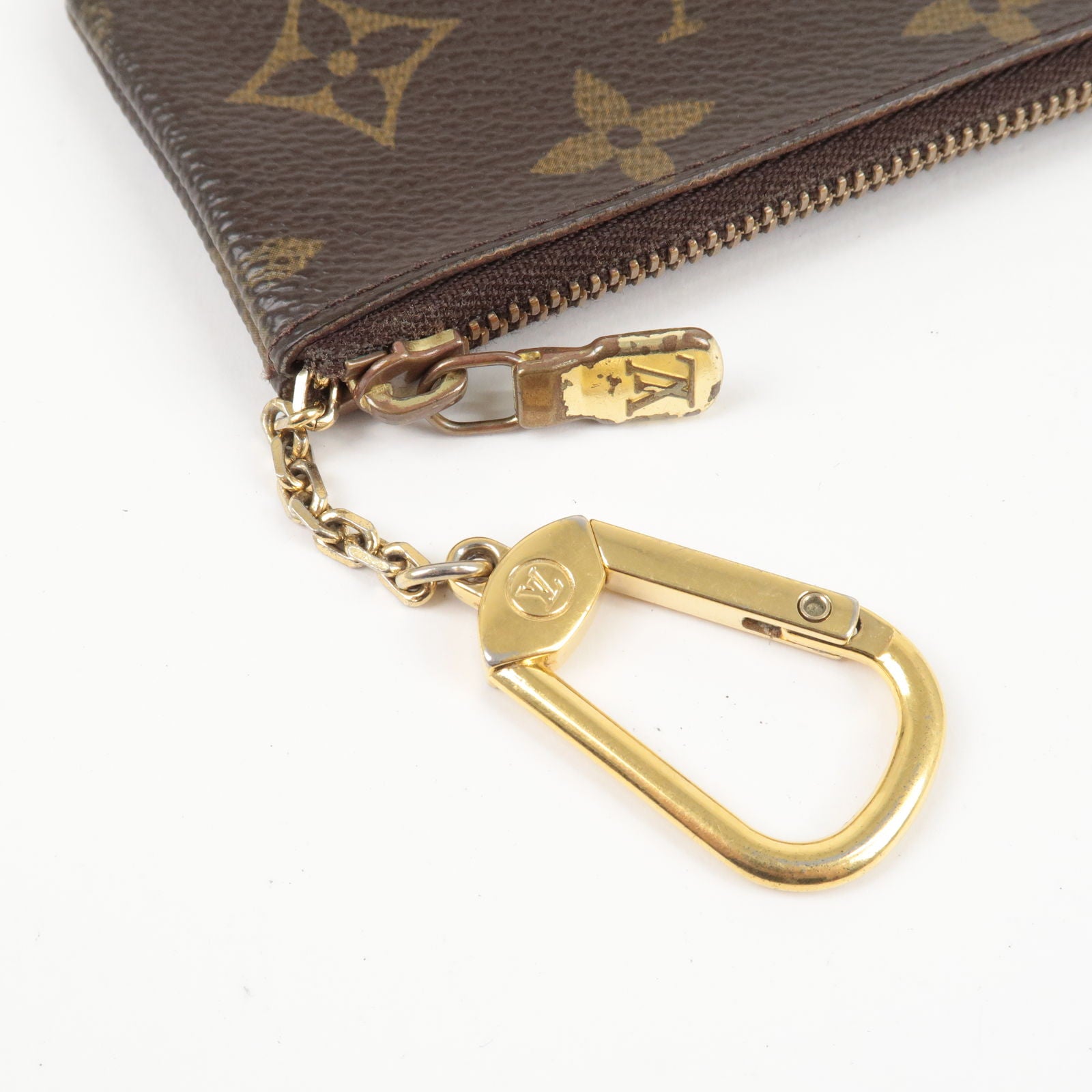 Preloved Louis Vuitton Monogram Pochette Cles Coin Pouch CA0966