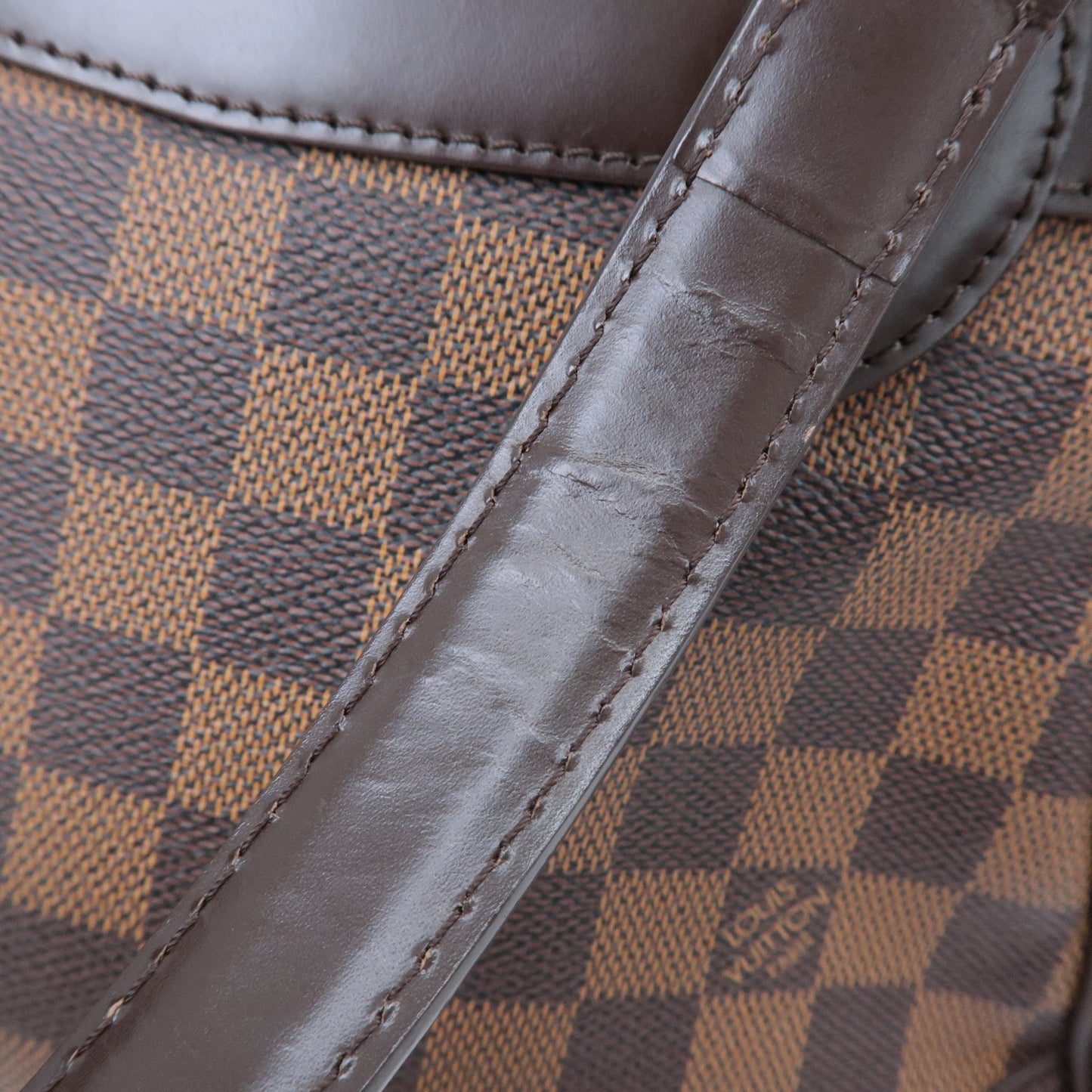 Louis Vuitton Damier Ebene Verona PM Hand Bag Brown N41117