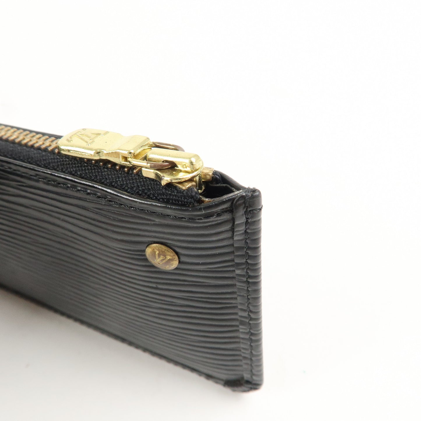 Louis Vuitton Epi Pochette Cles Coin Case Black Noir M63802