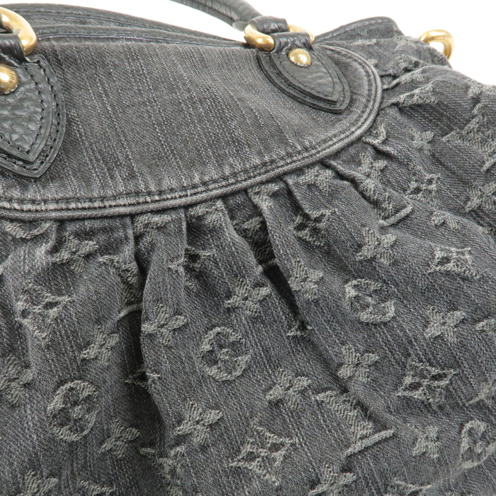 Louis Vuitton Black Monogram Denim Neo Cabby GM Bag Louis Vuitton