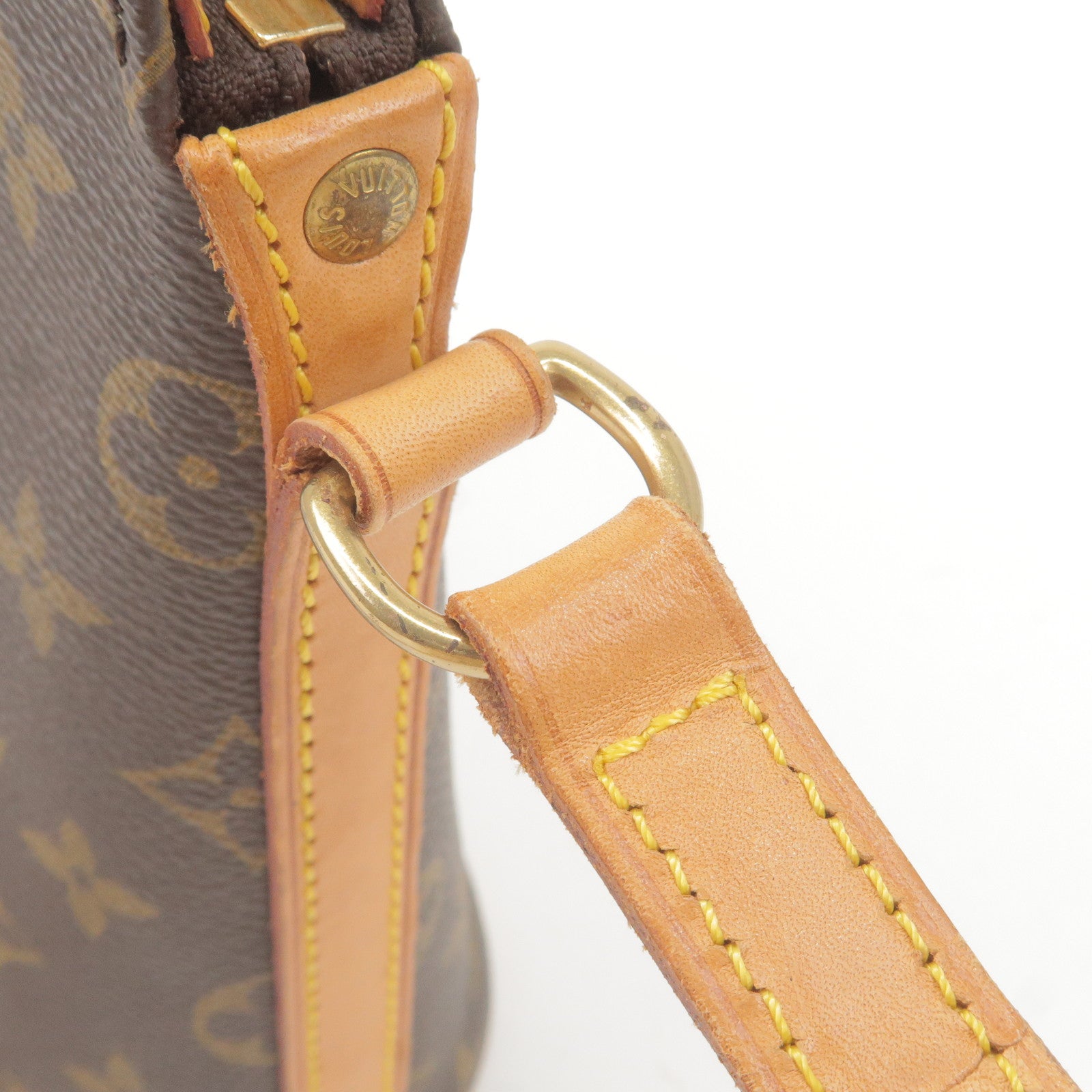 Louis Vuitton Vintage Brown Drouot Leather Crossbody