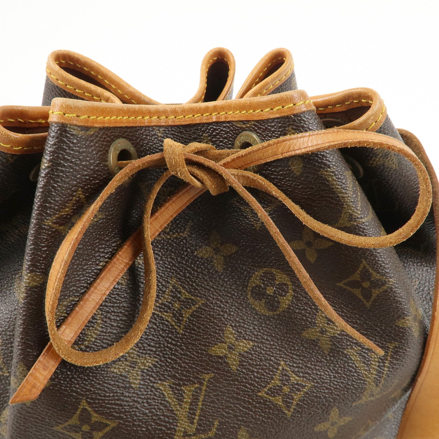 Louis Vuitton Monogram Petit Noe Shoulder Bag Brown M42226