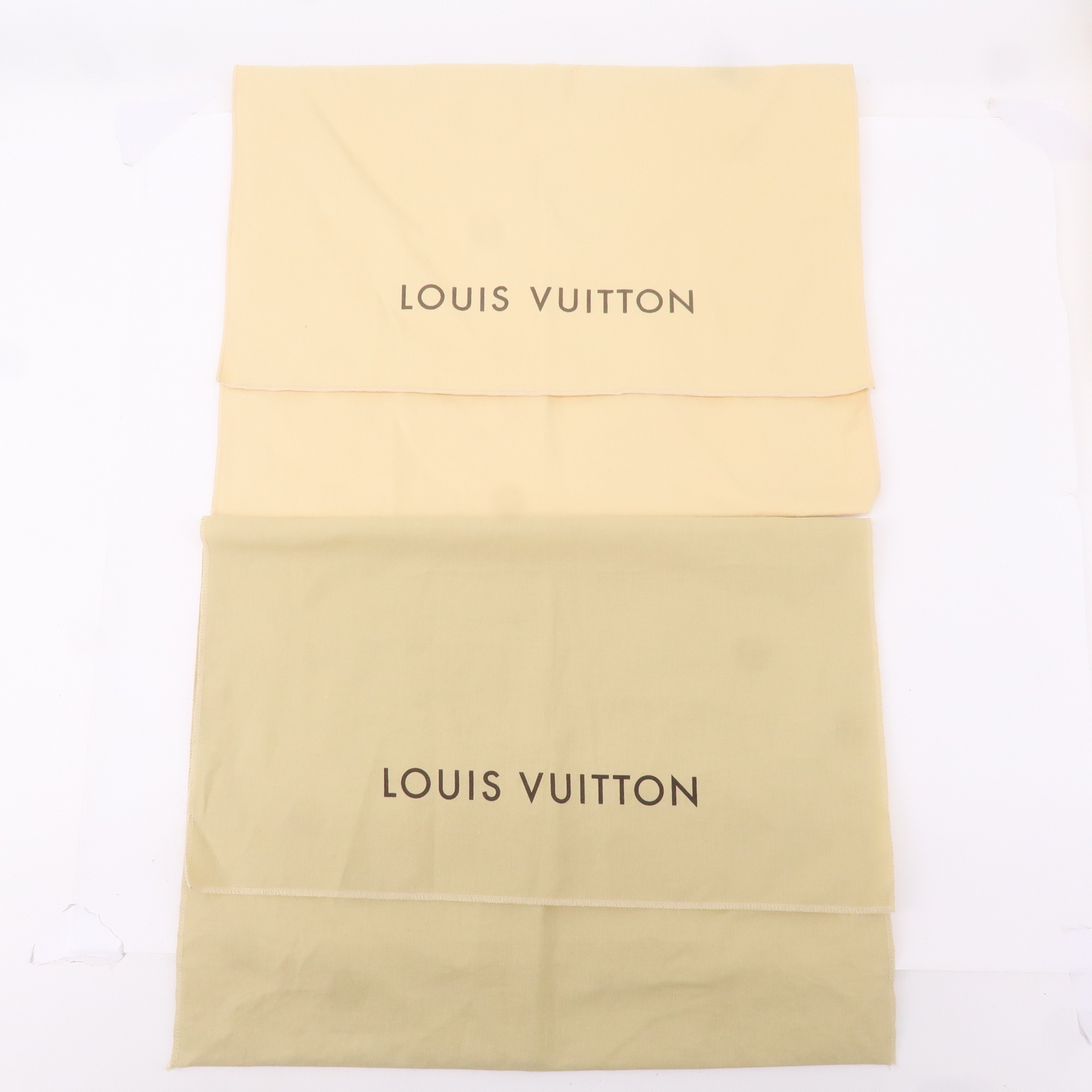 Louis Vuitton Set of 10 Dust Bag Flap Style Beige Brown